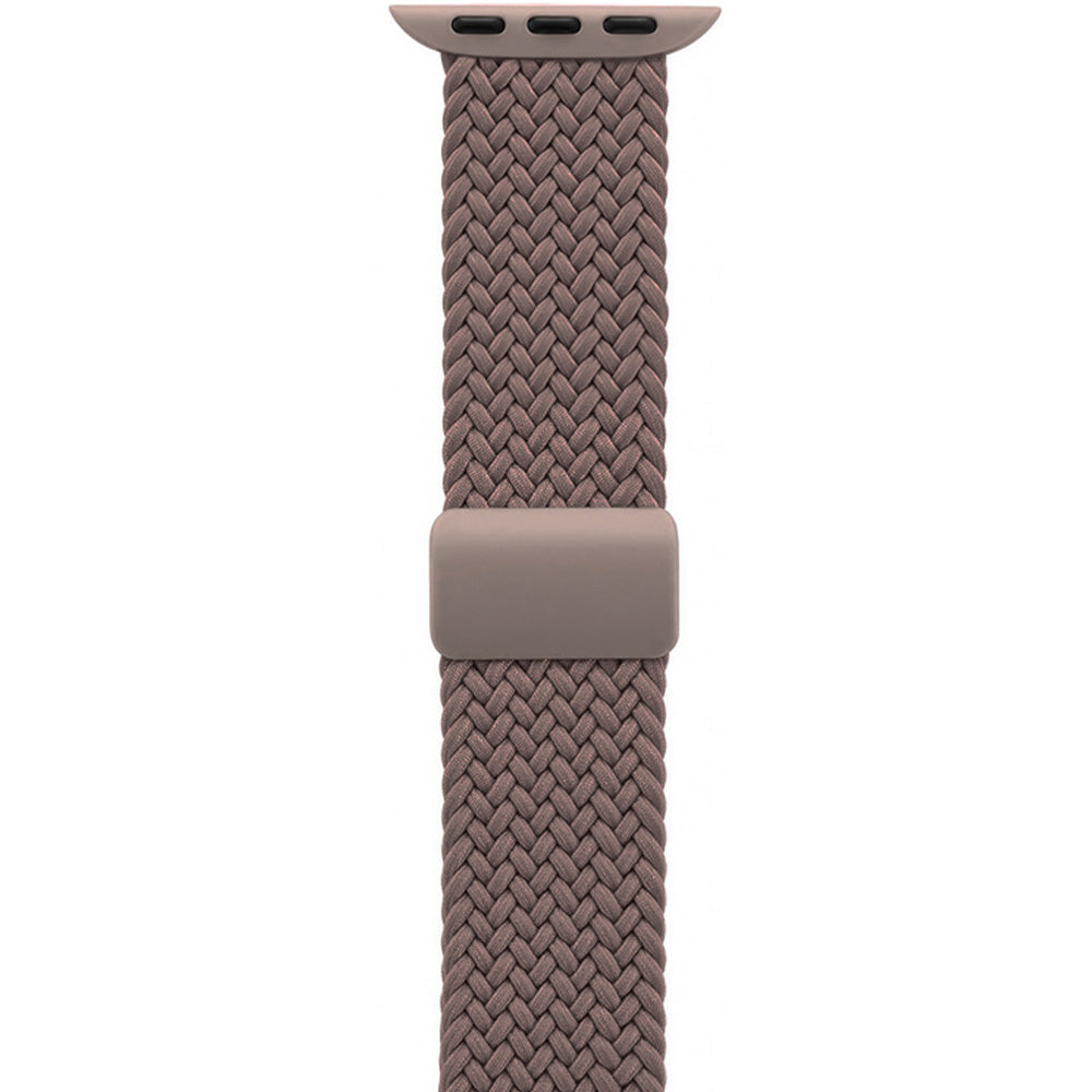 Armband für Apple Watch 49/46/45/44 mm, Crong Wave Band, Braun