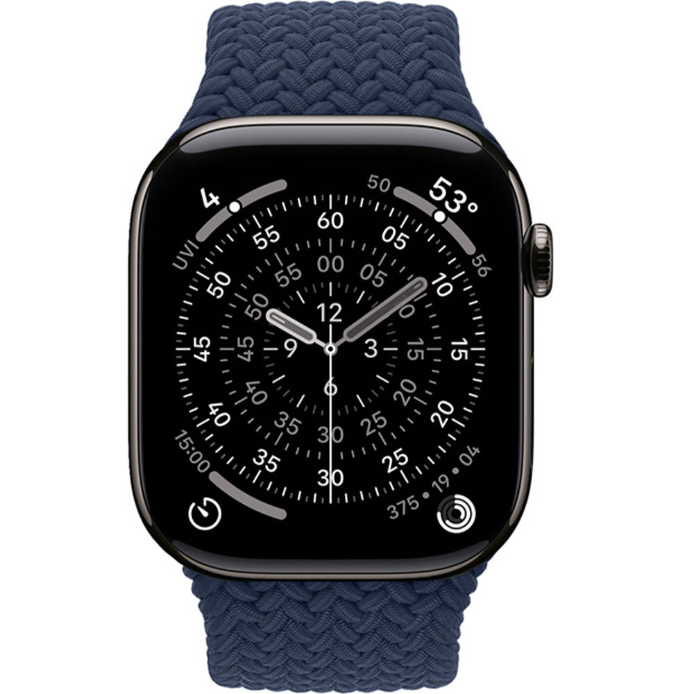 Armband für Apple Watch 49/46/45/44 mm, Crong Wave Band, Dunkelblau