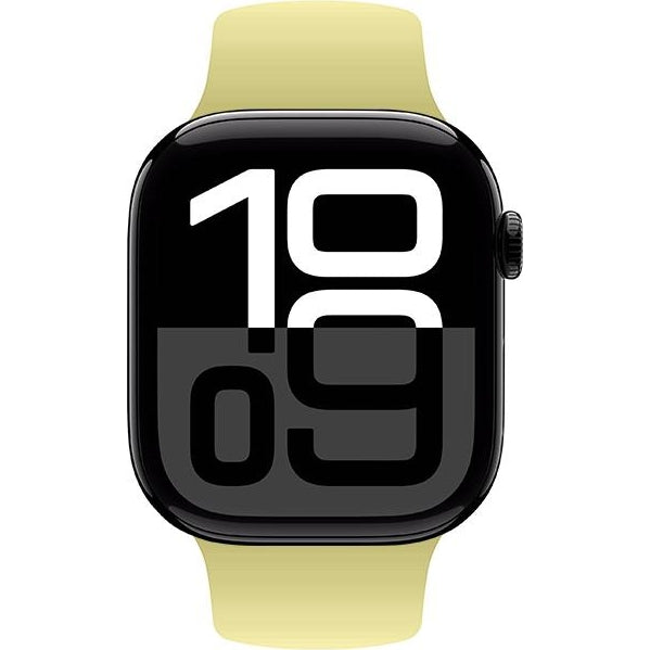 Armband für Apple Watch 38/40/41/42 mm, Crong Sport Liquid Band, Gelb