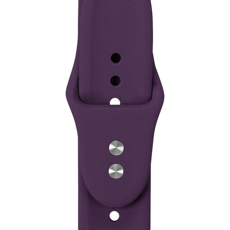 Armband für Apple Watch 44/45/46/49 mm, Crong Sport Liquid Band, Violett
