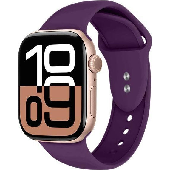 Armband für Apple Watch 44/45/46/49 mm, Crong Sport Liquid Band, Violett