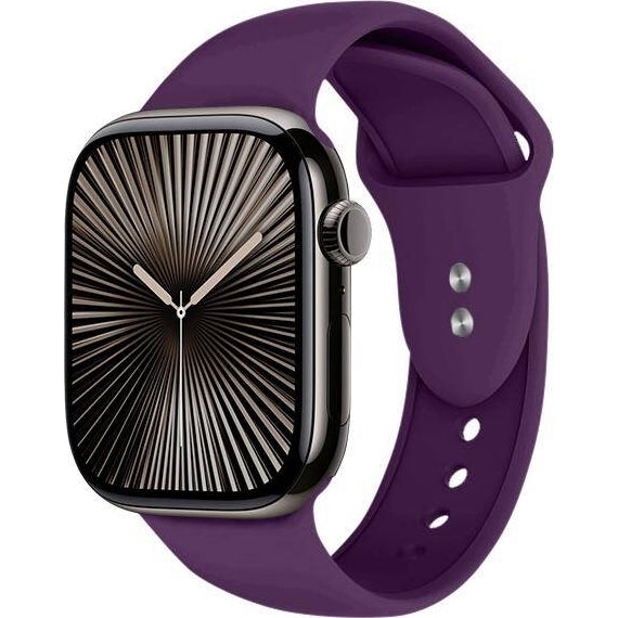 Armband für Apple Watch 44/45/46/49 mm, Crong Sport Liquid Band, Violett