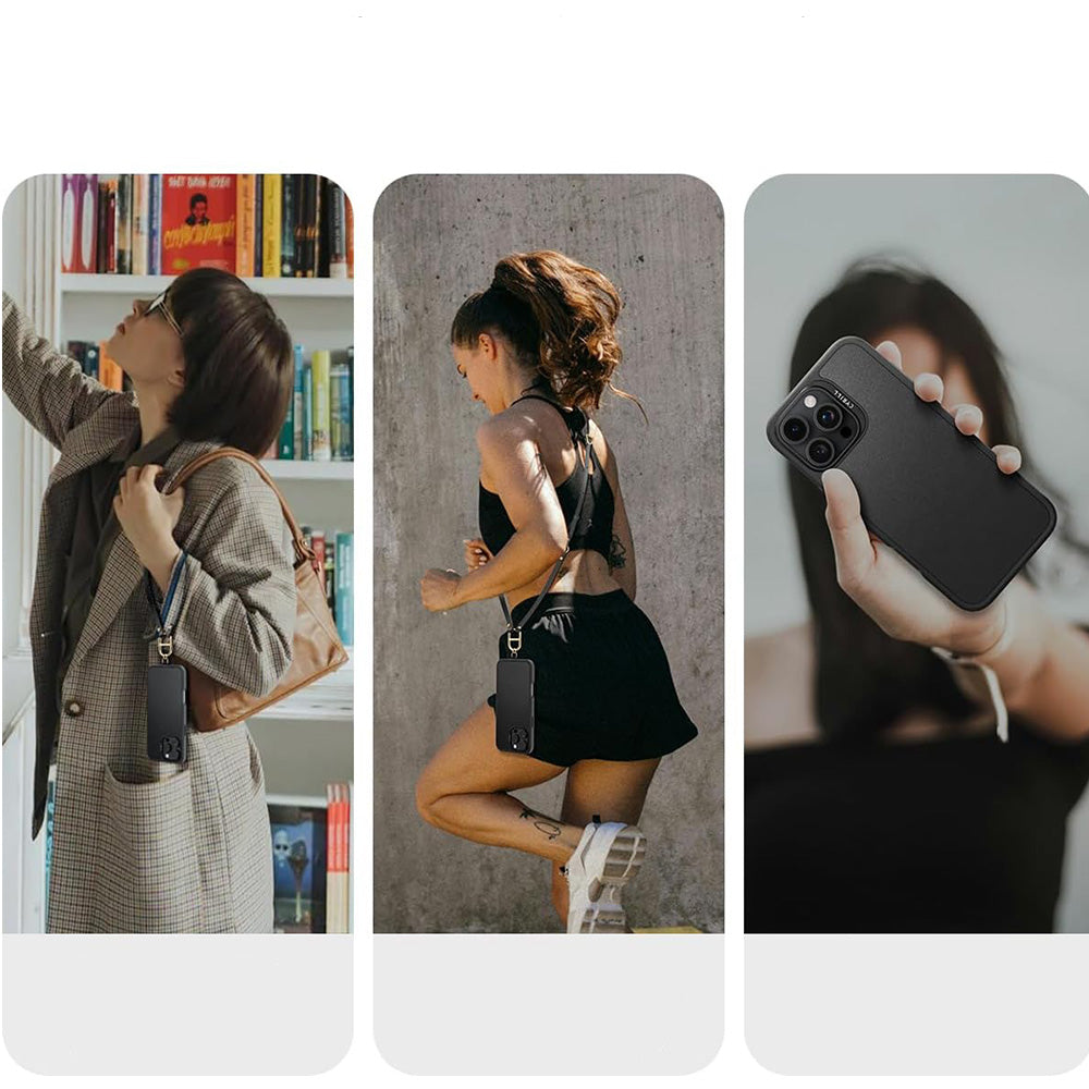 Handyhülle für iPhone 16 Pro, Spigen Cyrill Kajuk Classic Charm Mag mit MagSafe, Schwarz