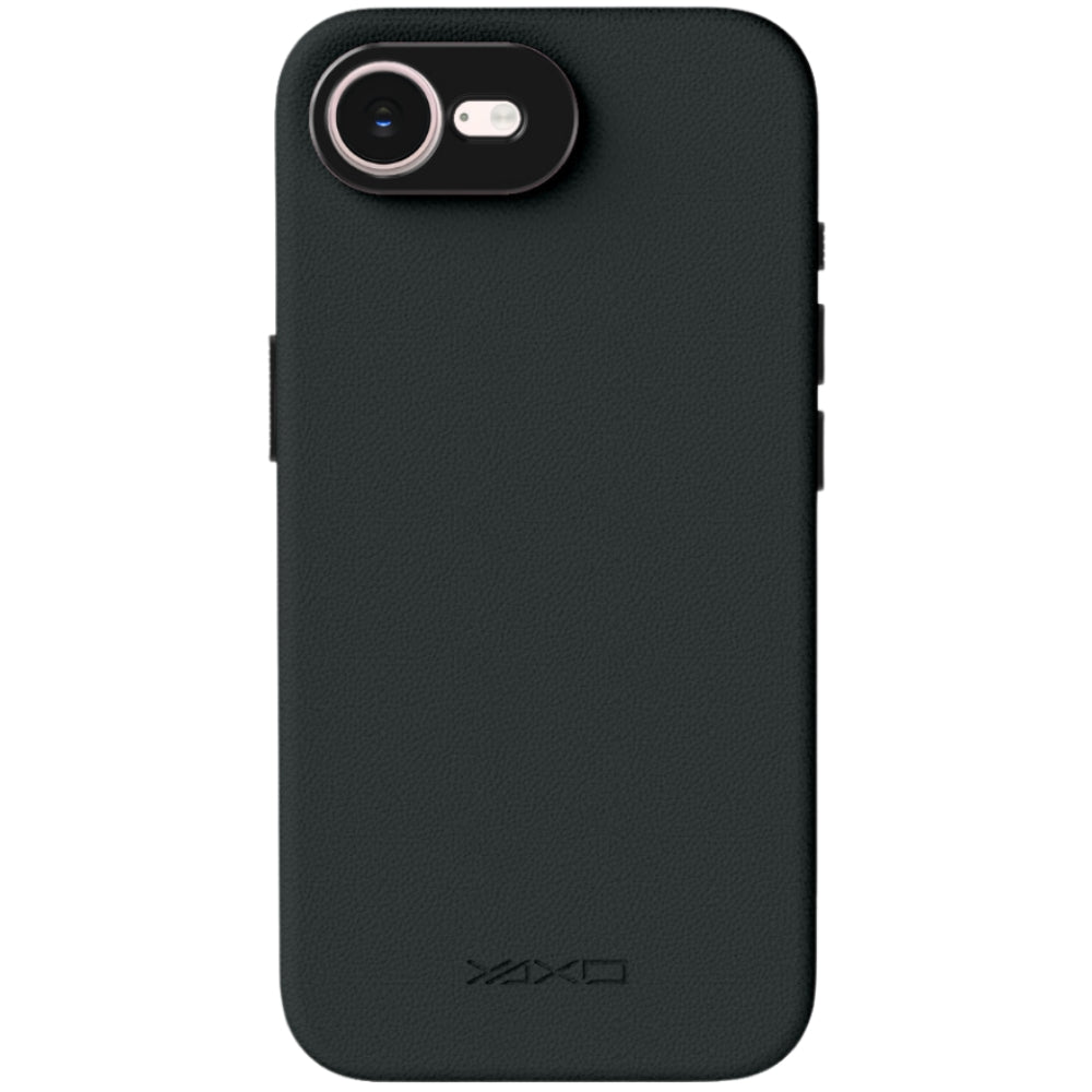 Handyhülle YAXO Leather Gear Slim Case MagSafe für iPhone 17e, schwarz (2/12)