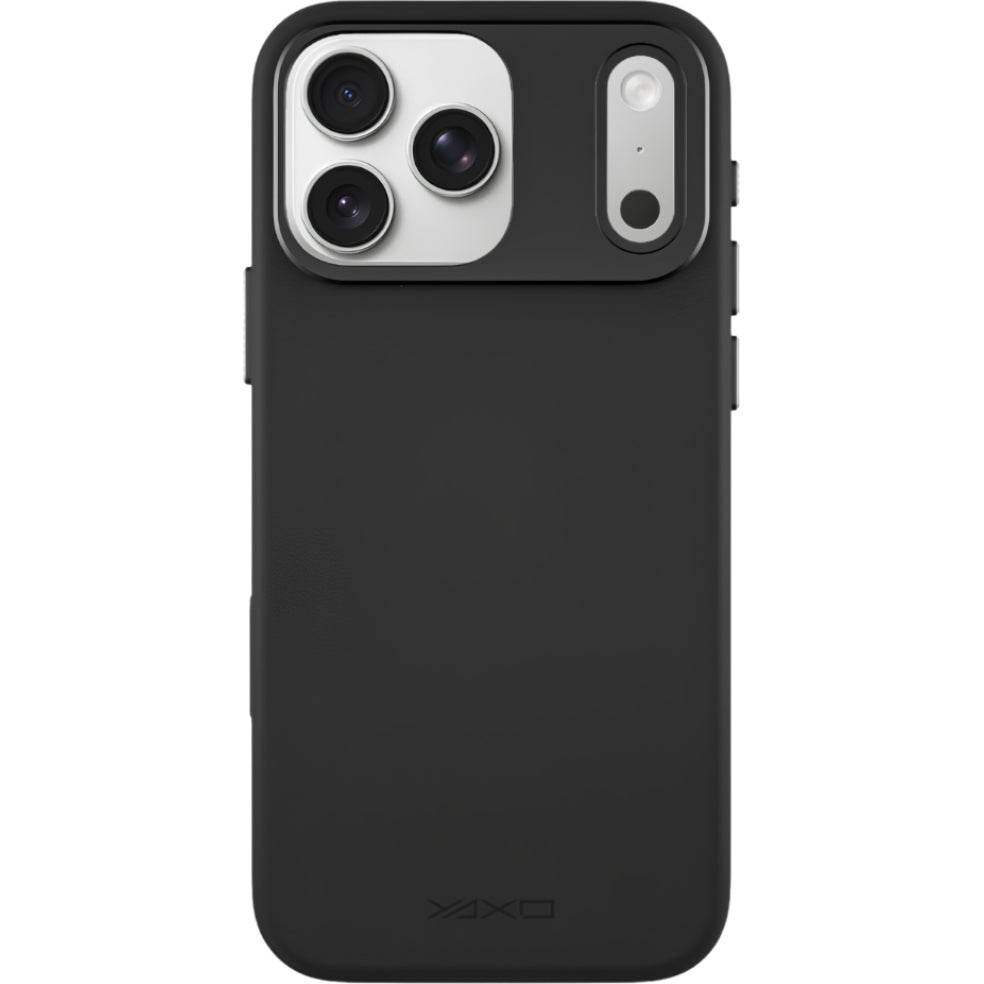 Handyhülle YAXO Leather Gear Slim Case MagSafe für iPhone 17 Pro, schwarz (2/12)