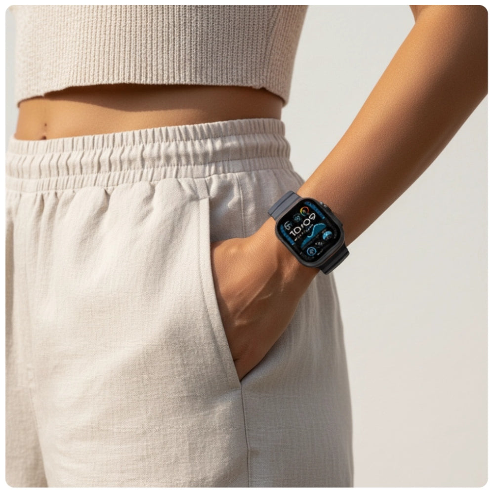 Armband YAXO Rugged Evo Sport Band für Apple Watch 44/45/46/49 mm, schwarz (2/9)
