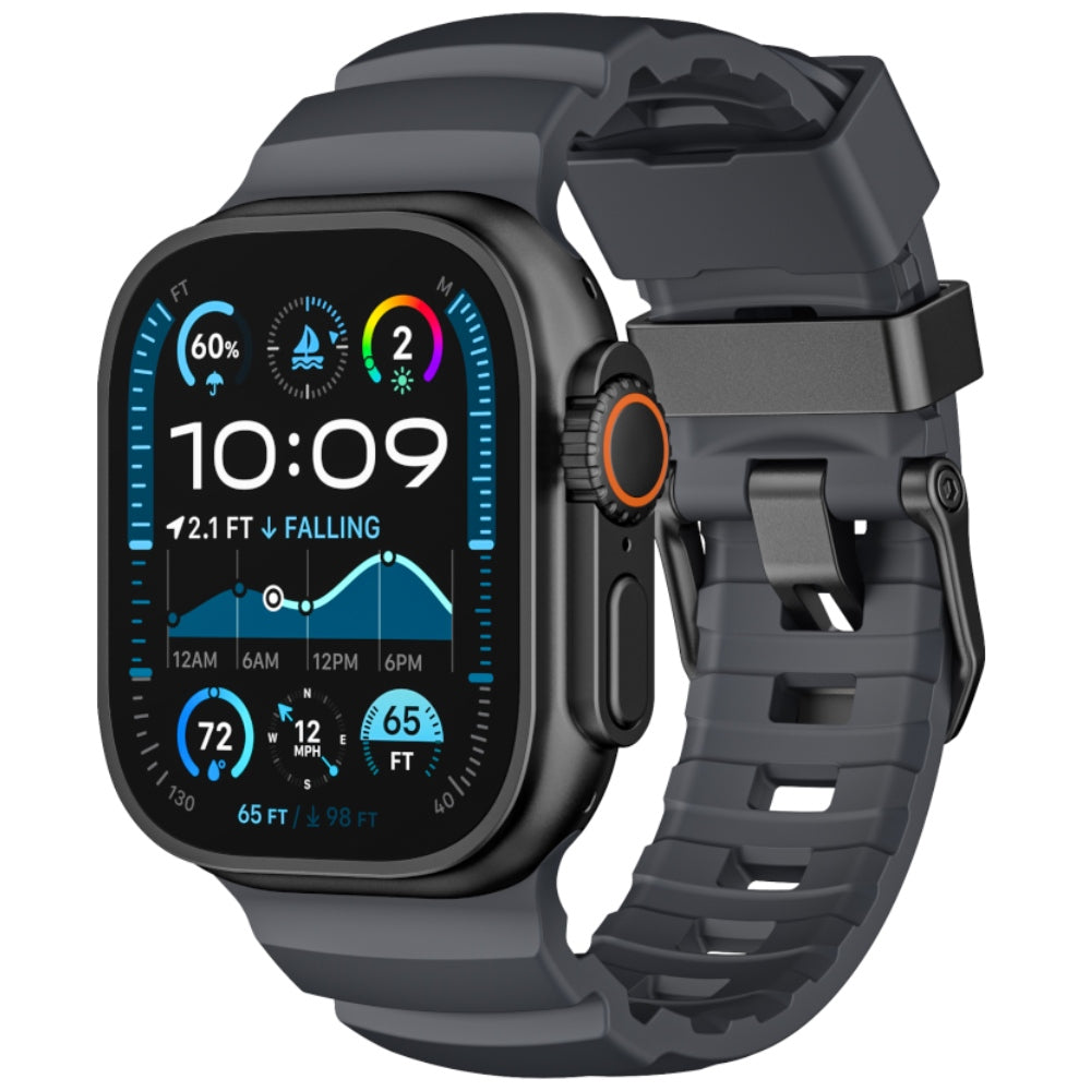 Armband YAXO Rugged Evo Sport Band für Apple Watch 44/45/46/49 mm, schwarz (1/9)