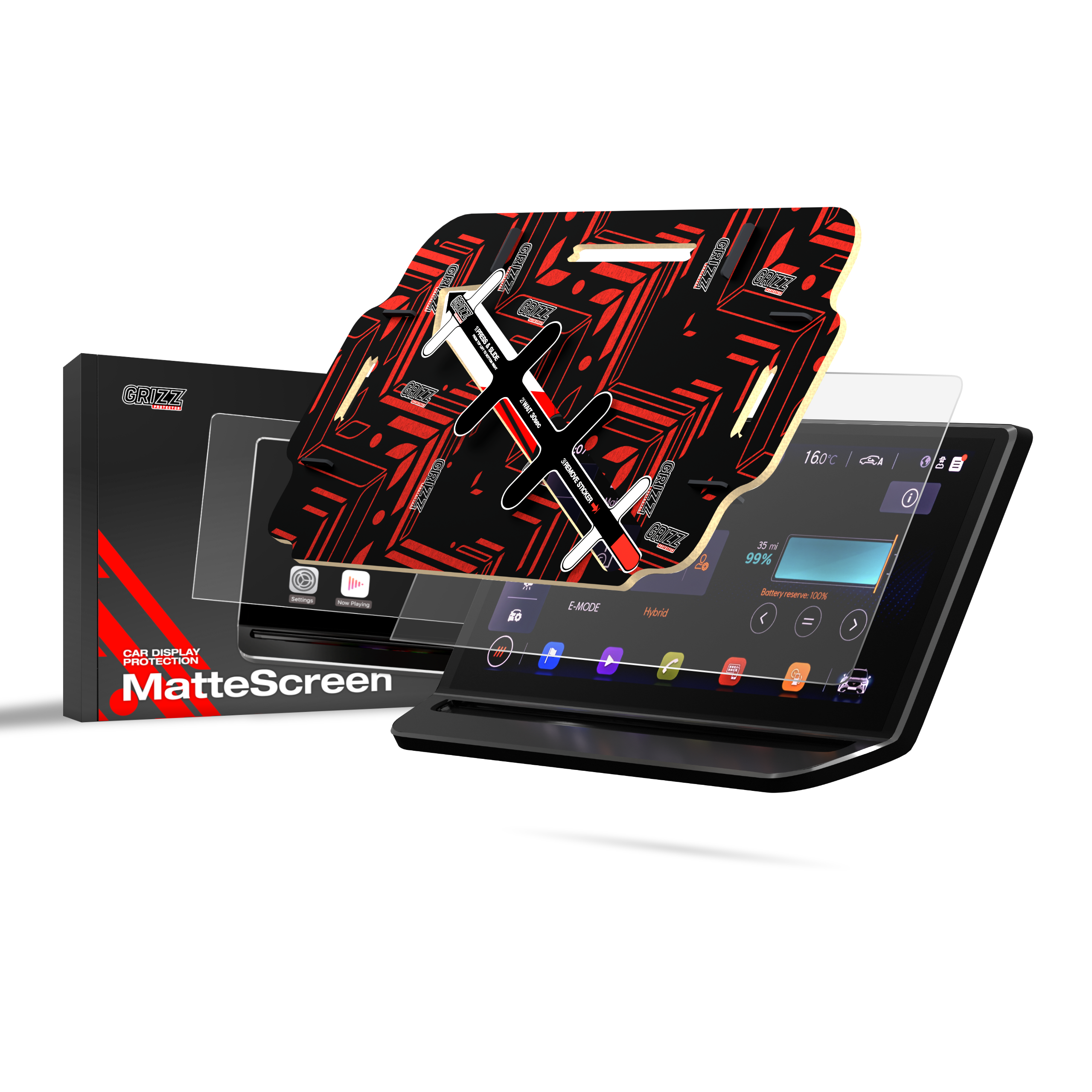 Matte Autodisplayfolie für Cupra Formentor 12,9" (2024), Grizz Protector