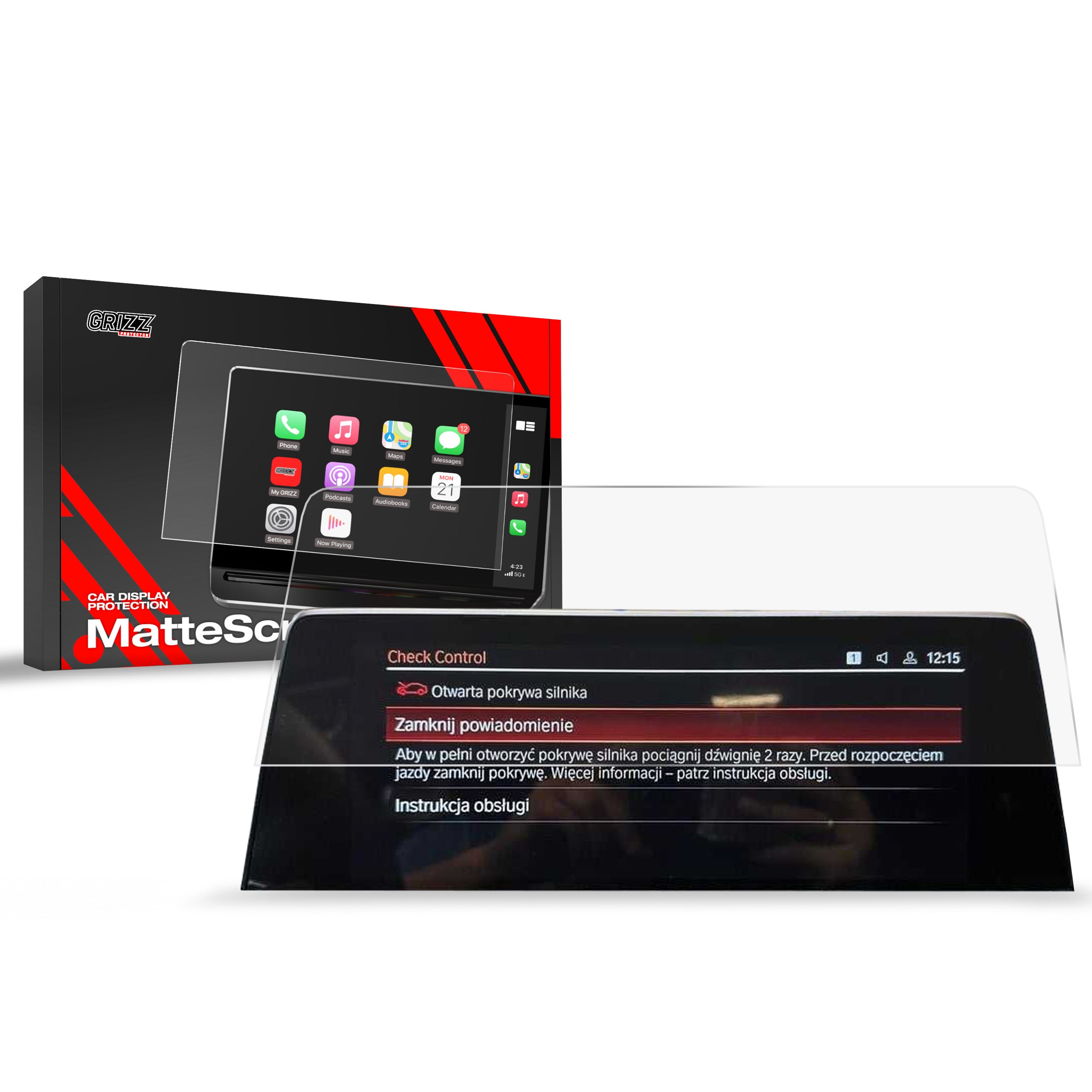 Matte Autodisplayfolie für BMW X3 G01 10,25" (2021-2024), Grizz Protector