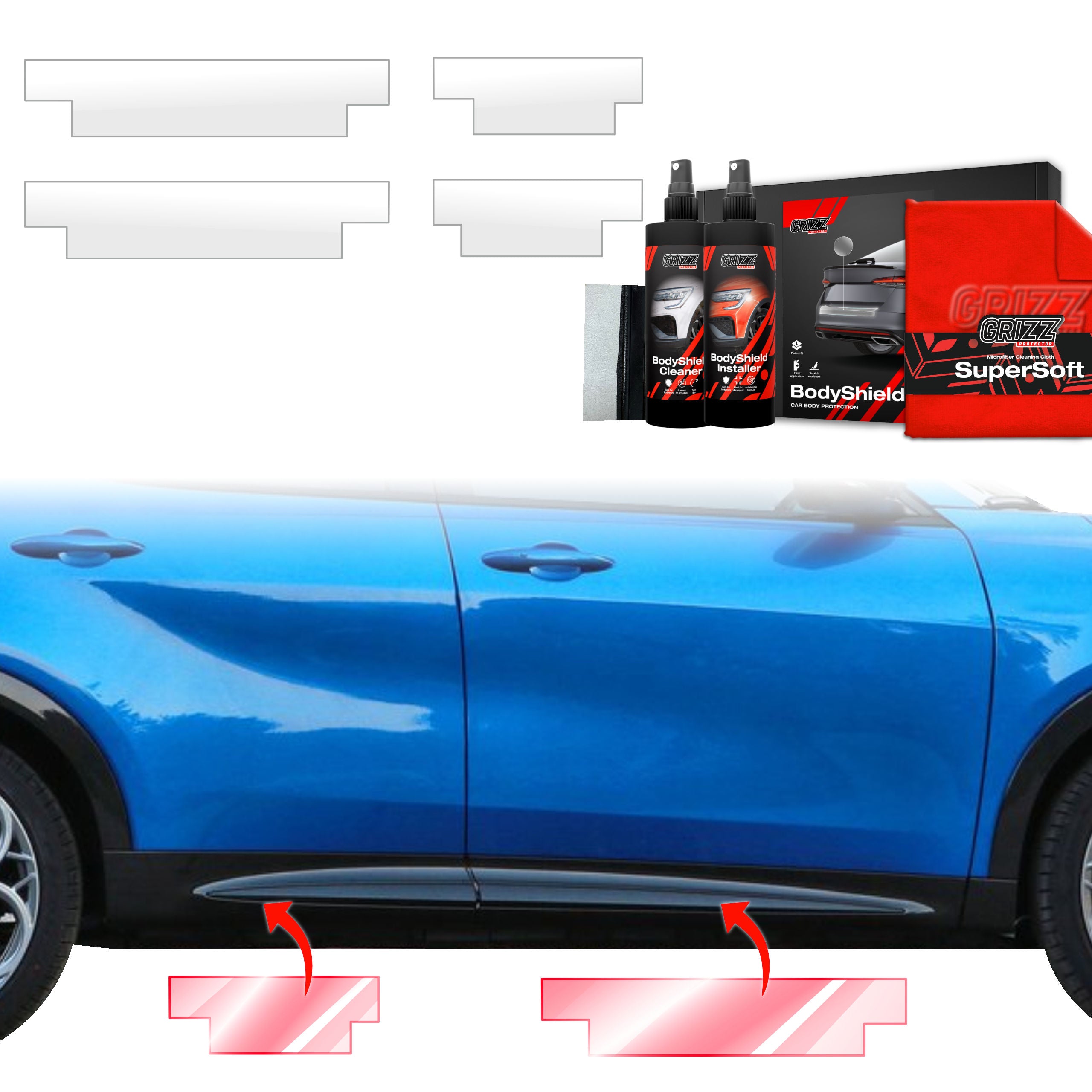 4in1 Schutzfolie Grizz Protector für Schweller - Alfa Romeo Tonale (2022-2026)