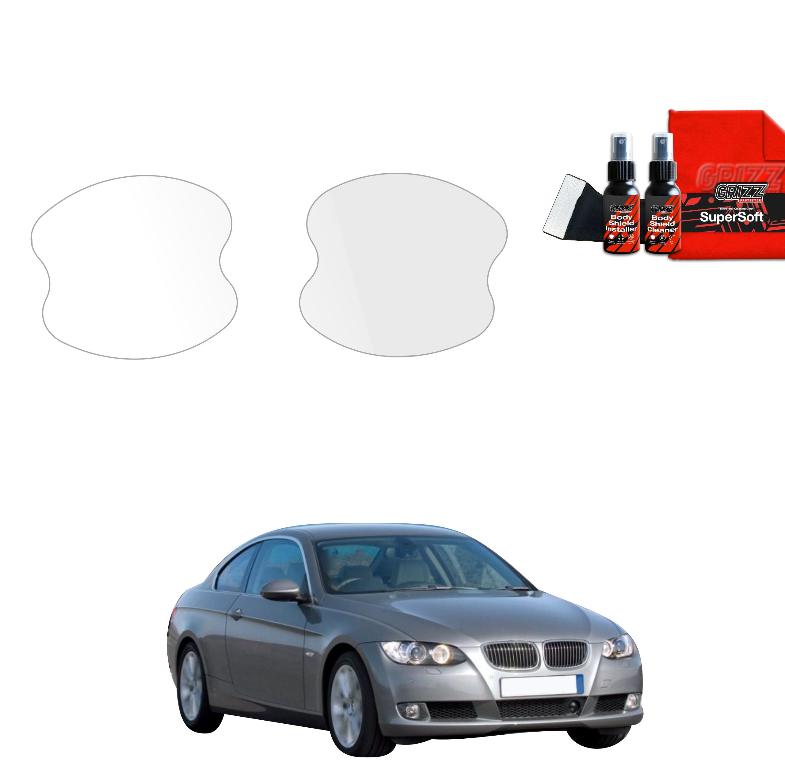 2in1 Schutzfolie Grizz Protector für Türgriffmulden - BMW 3 E92 Coupe Pre-LCI (2006-2010)