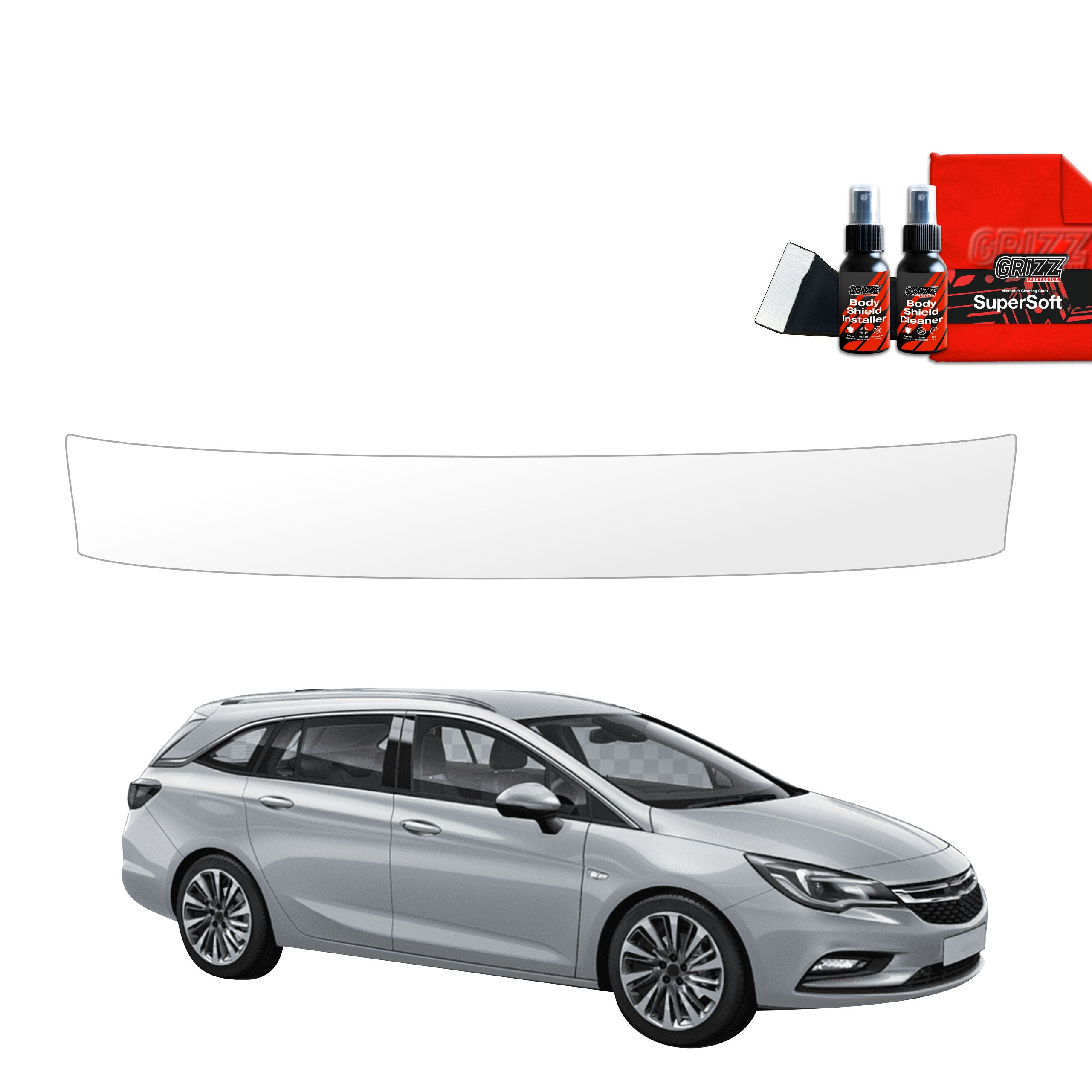 Schutzfolie Grizz Protector für Ladekante - Opel Astra J Kombi 5D (2012-2015)