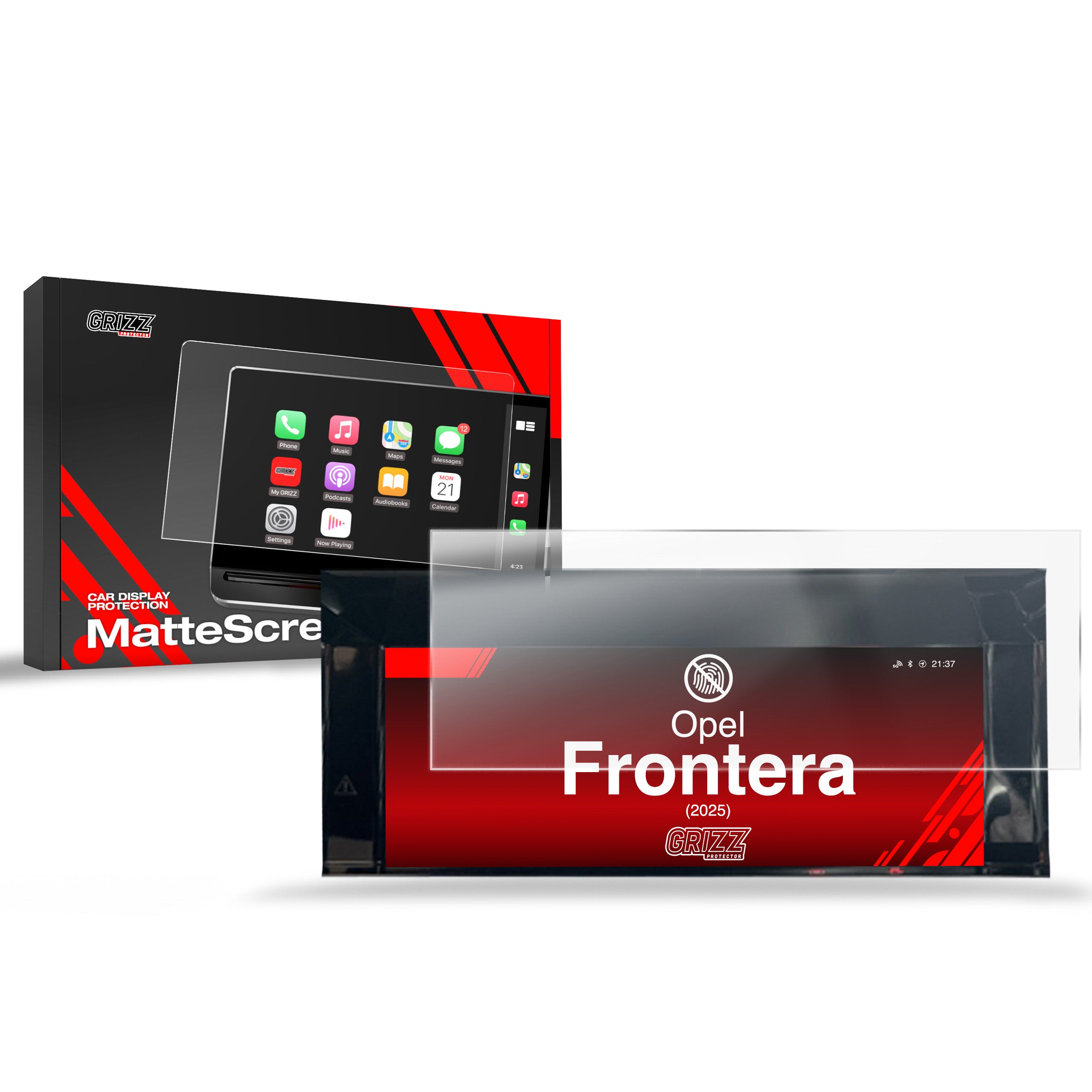 Matte Autodisplayfolie für Opel Frontera Virtual Cockpit (2025-2026), Grizz Protector