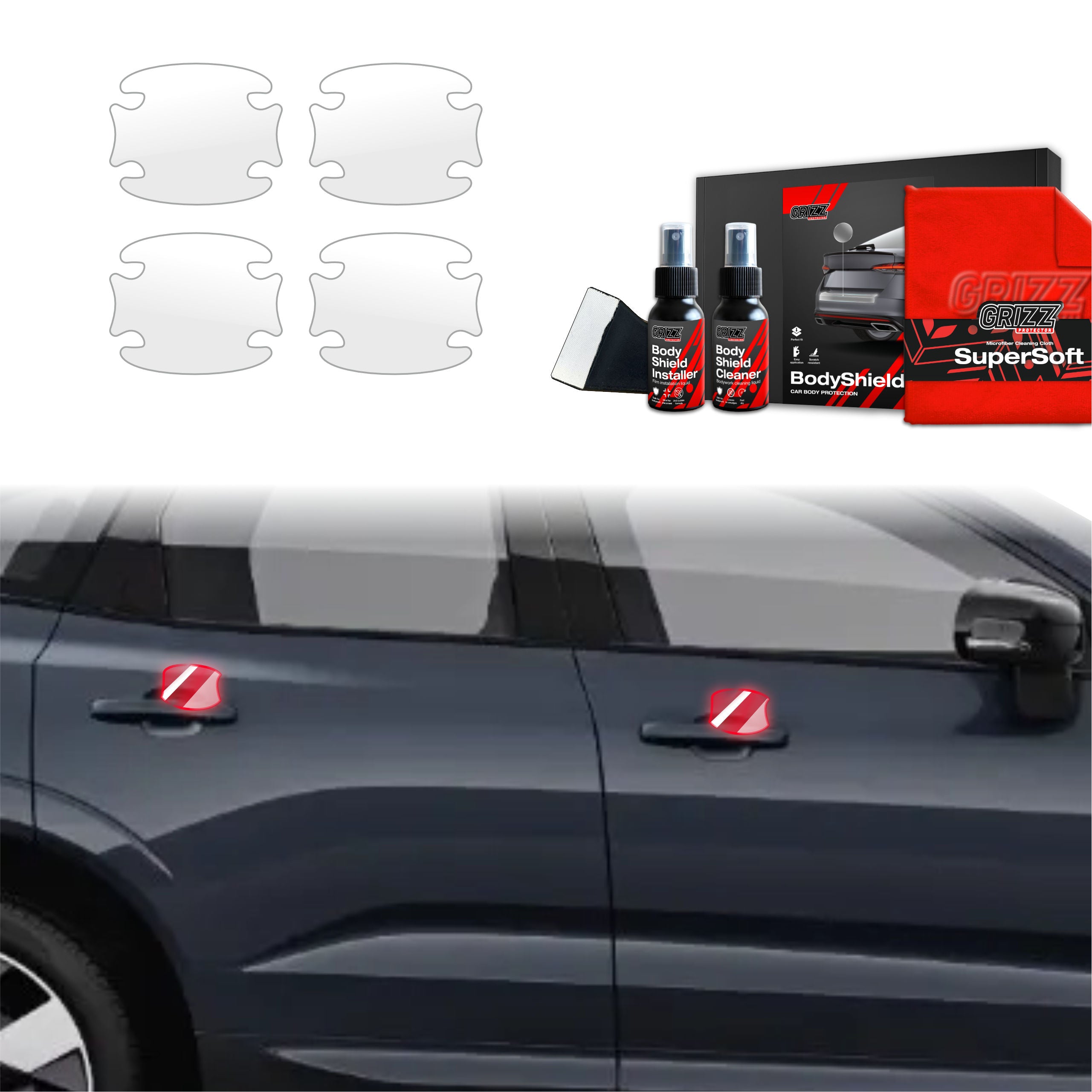 4in1 Schutzfolie Grizz Protector für Türgriffmulden - Volvo XC60 2 (2022-2026)