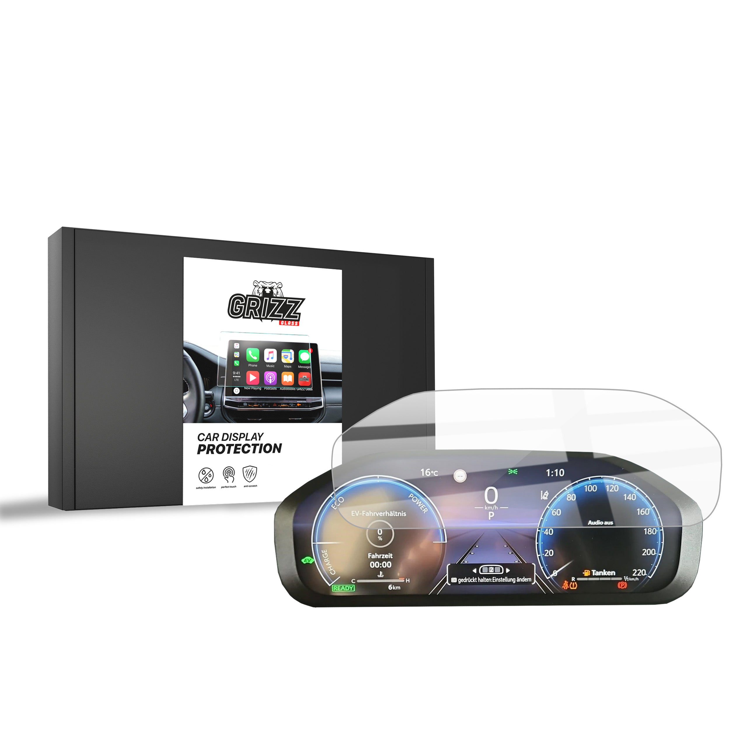 Keramische Autodisplayfolie für Toyota RAV4 Virtual Cockpit (2023-2026), Grizz Protector