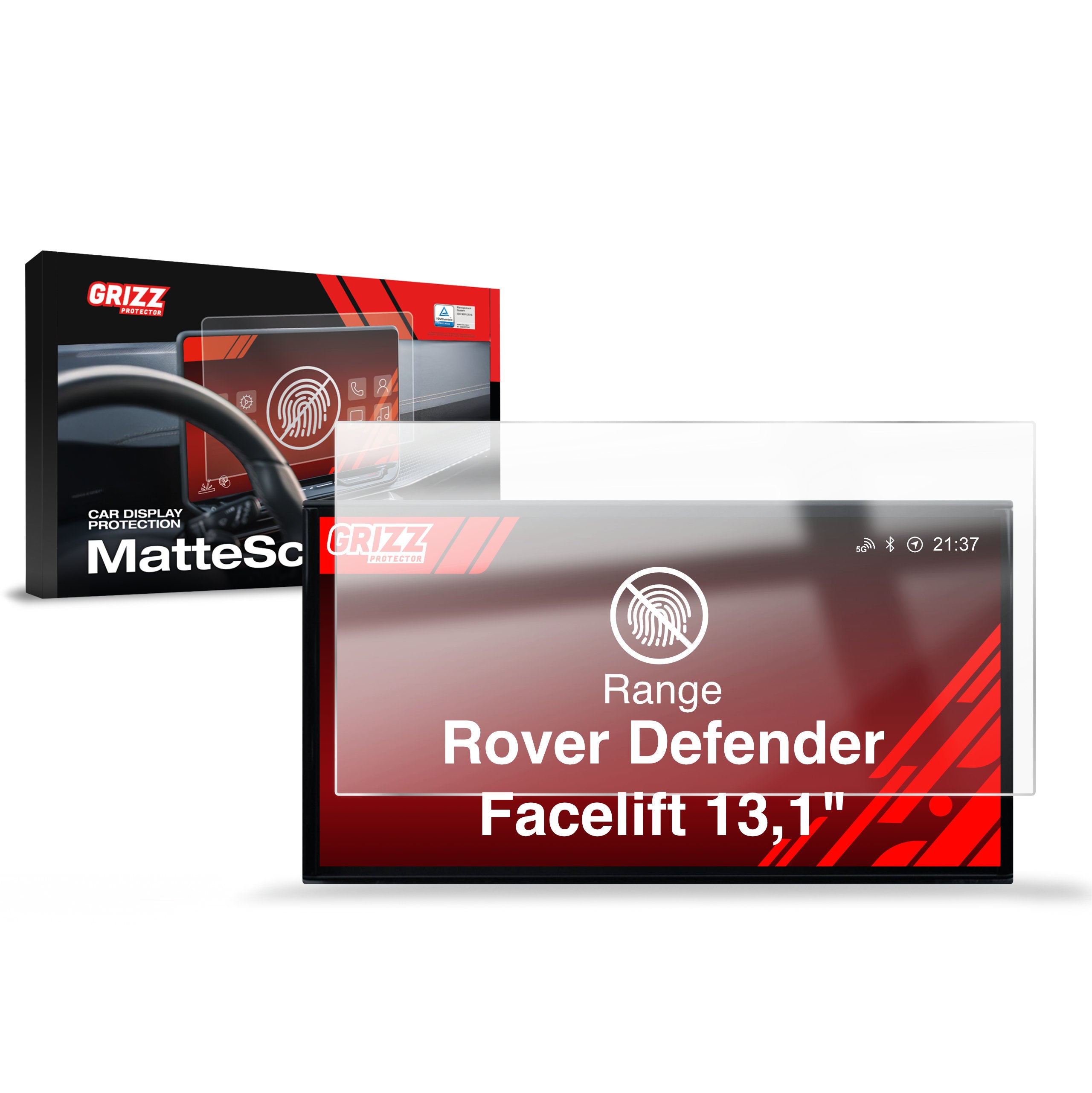 Matte Autodisplayfolie für Range Rover Defender 13,1" Facelift (2026), Grizz Protector