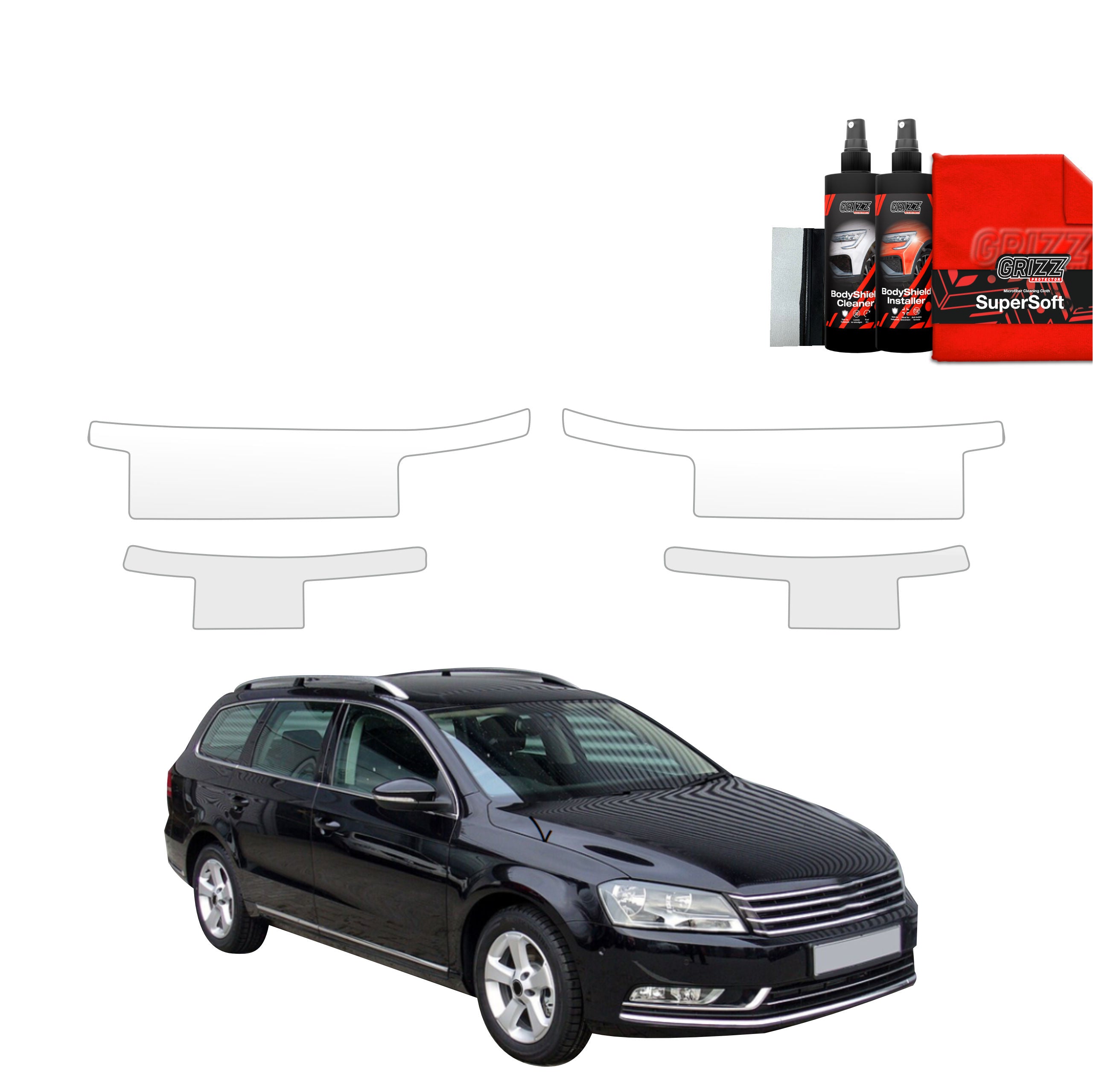 4in1 Schutzfolie Grizz Protector für Schweller - Volkswagen Passat B7 Variant (2010-2014)
