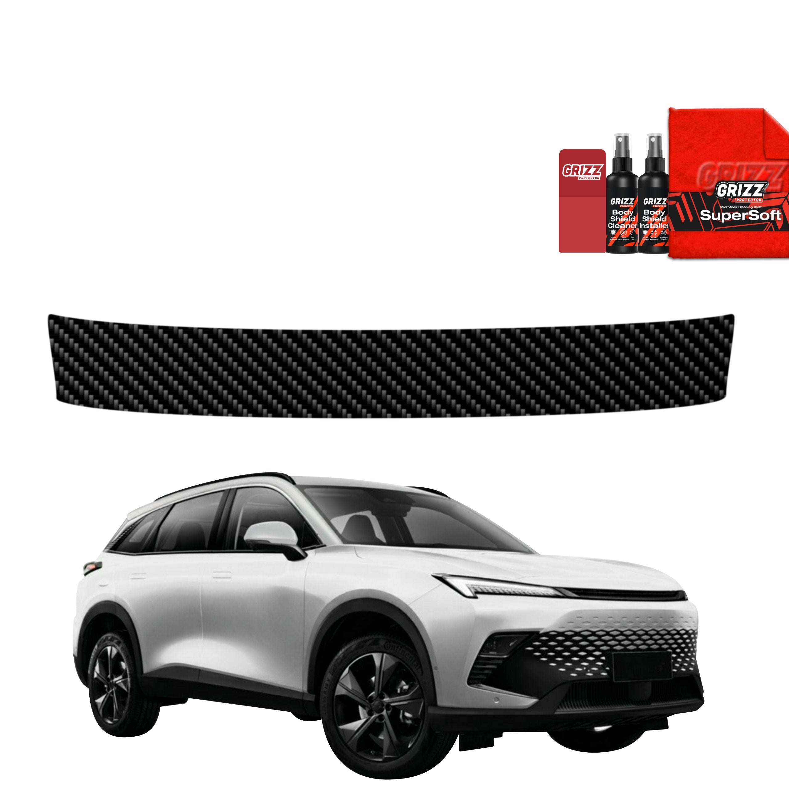 Kohlenstoff Schutzfolie Grizz Protector für Ladekante - BAIC BEIJING 5 (2023-2026)
