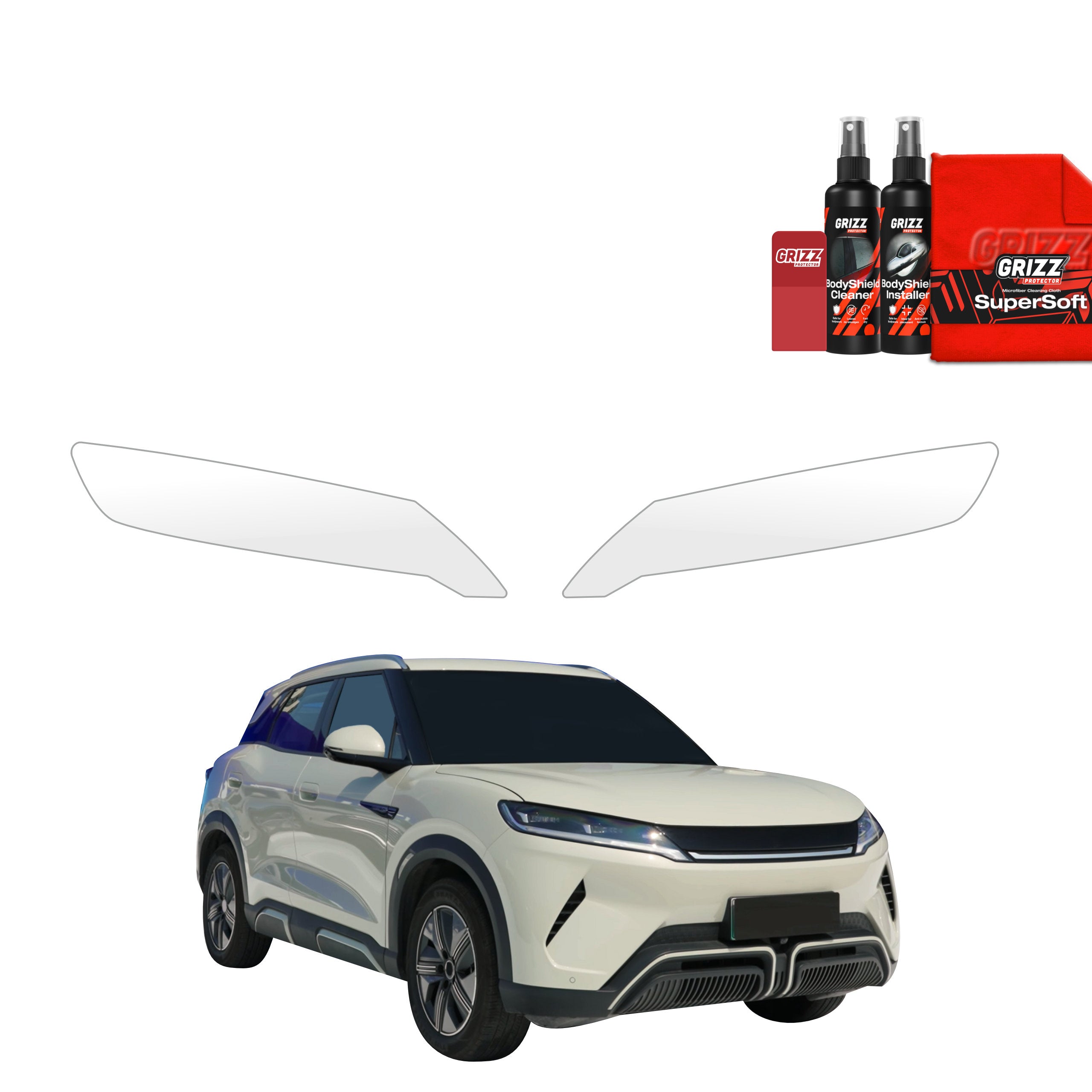 2in1 Schutzfolie Grizz Protector für Scheinwerfer - BYD ATTO 2 (2025-2026)