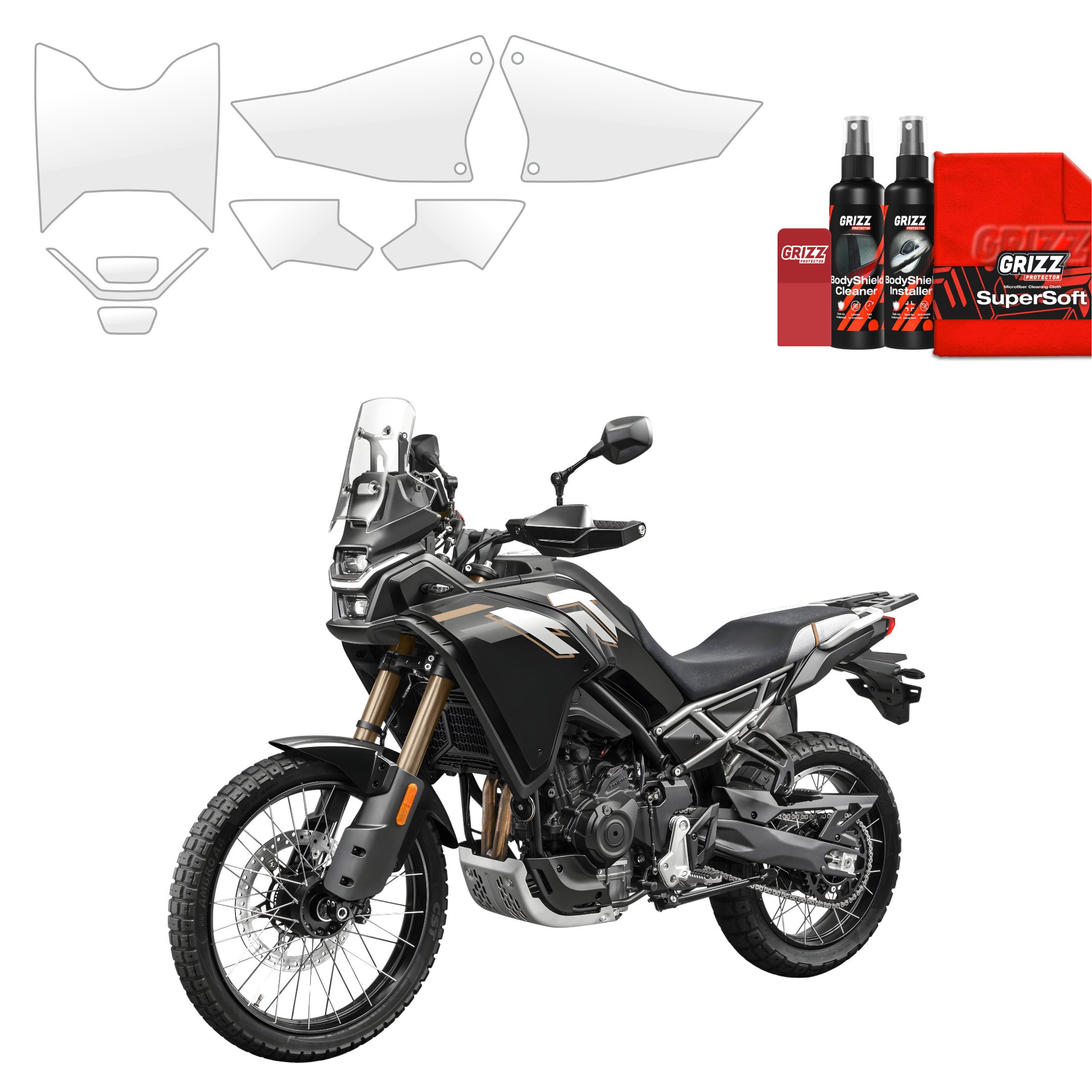 12in1 Schutzfolie Grizz Protector - CFMOTO 450MT (2023-2026)