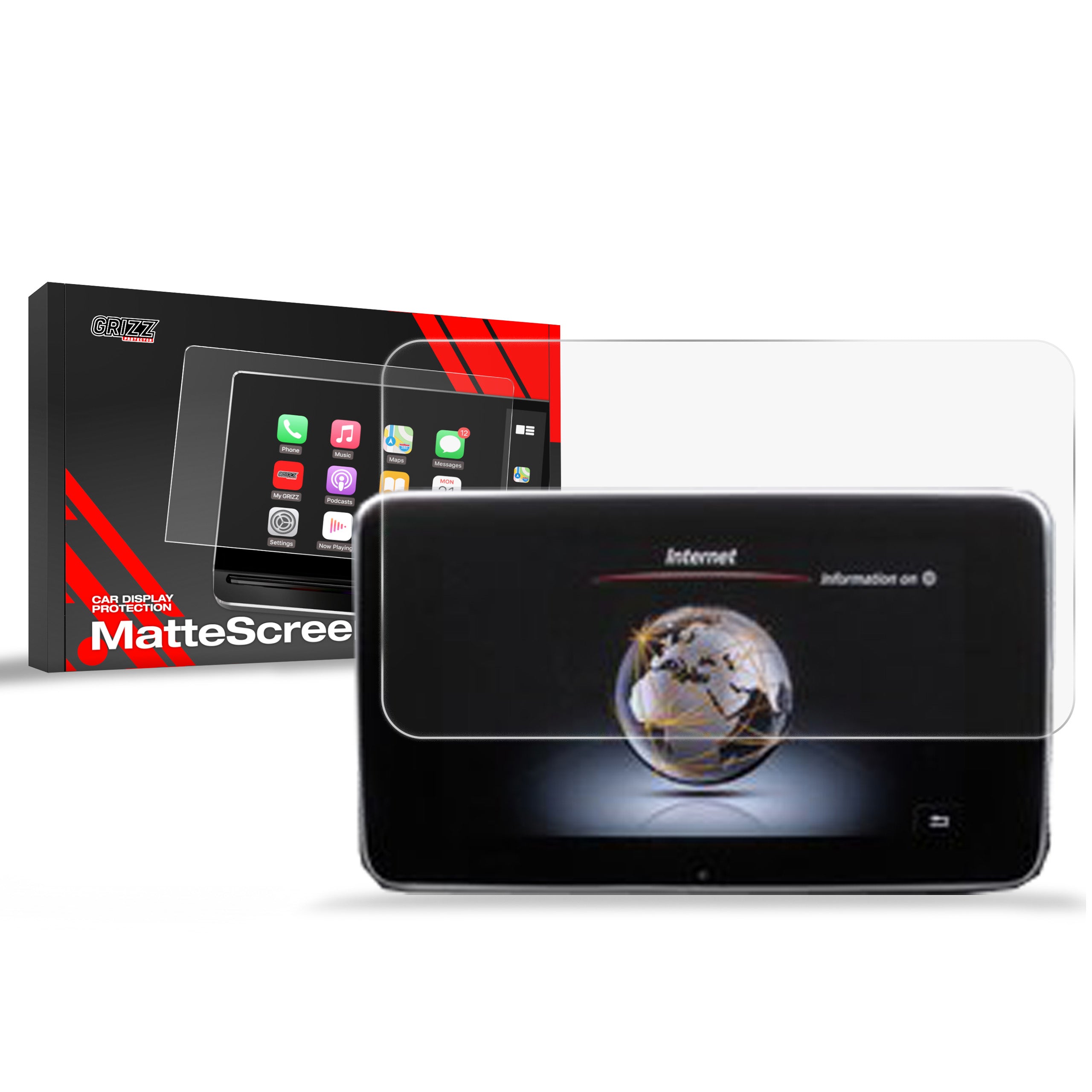 Matte Autodisplayfolie für Mercedes V Klasa 10,25" (2019-2023), Grizz Protector