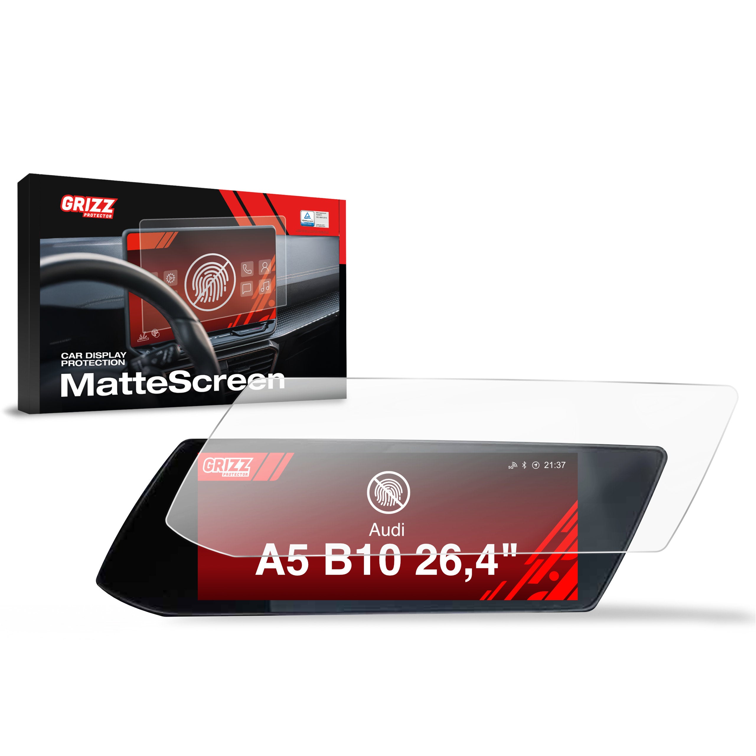Matte Autodisplayfolie für Audi A5 B10 (2025-2026), Grizz Protector