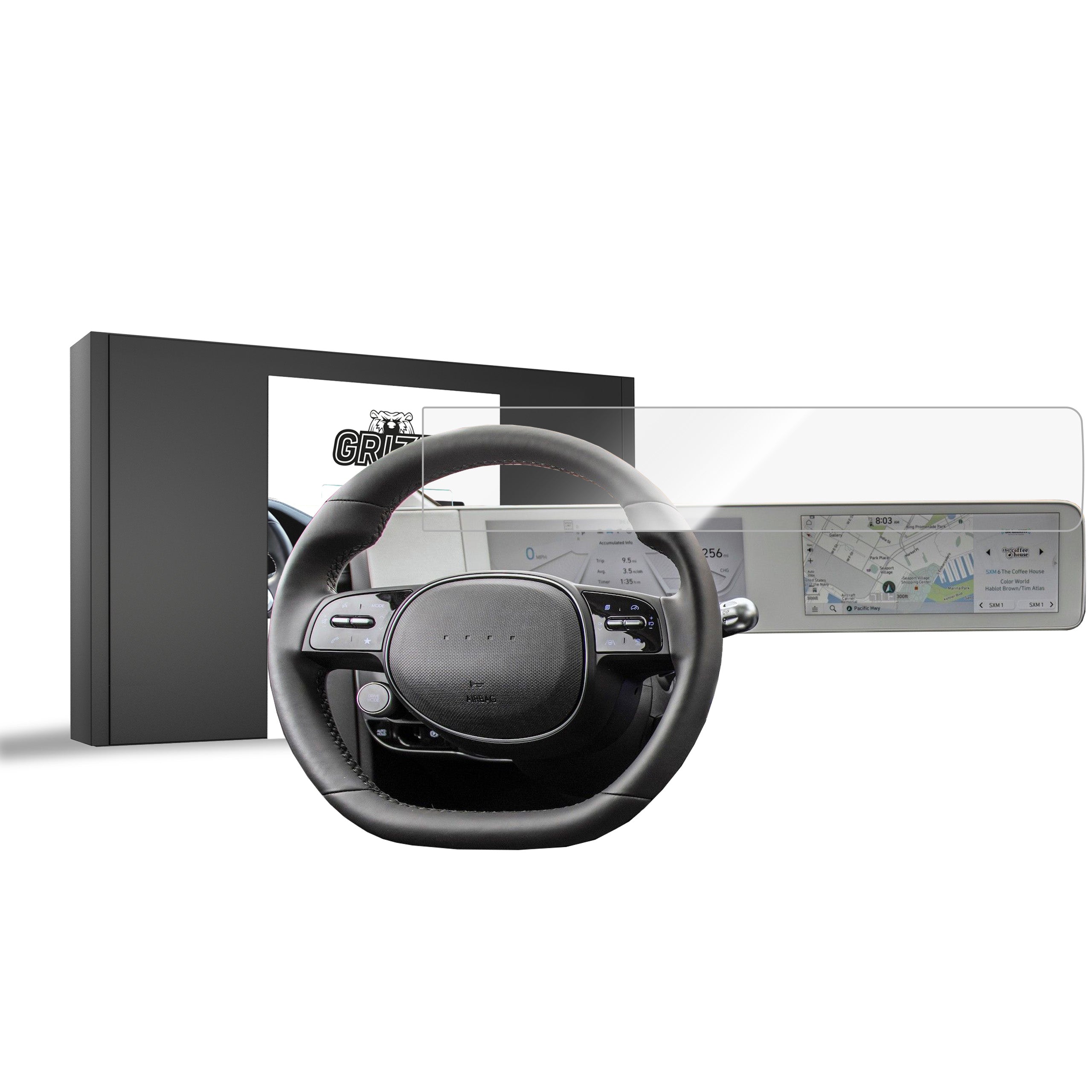 Keramische Autodisplayfolie für Hyundai Ioniq 5 (2021-2026), Grizz Protector