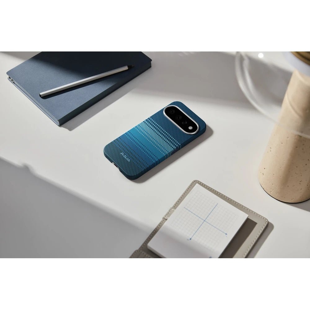 Aramid Handyhülle für Google Pixel 11, PITAKA Ultra-Slim Case mit MagSafe, Schwarz-Grau (12/14)