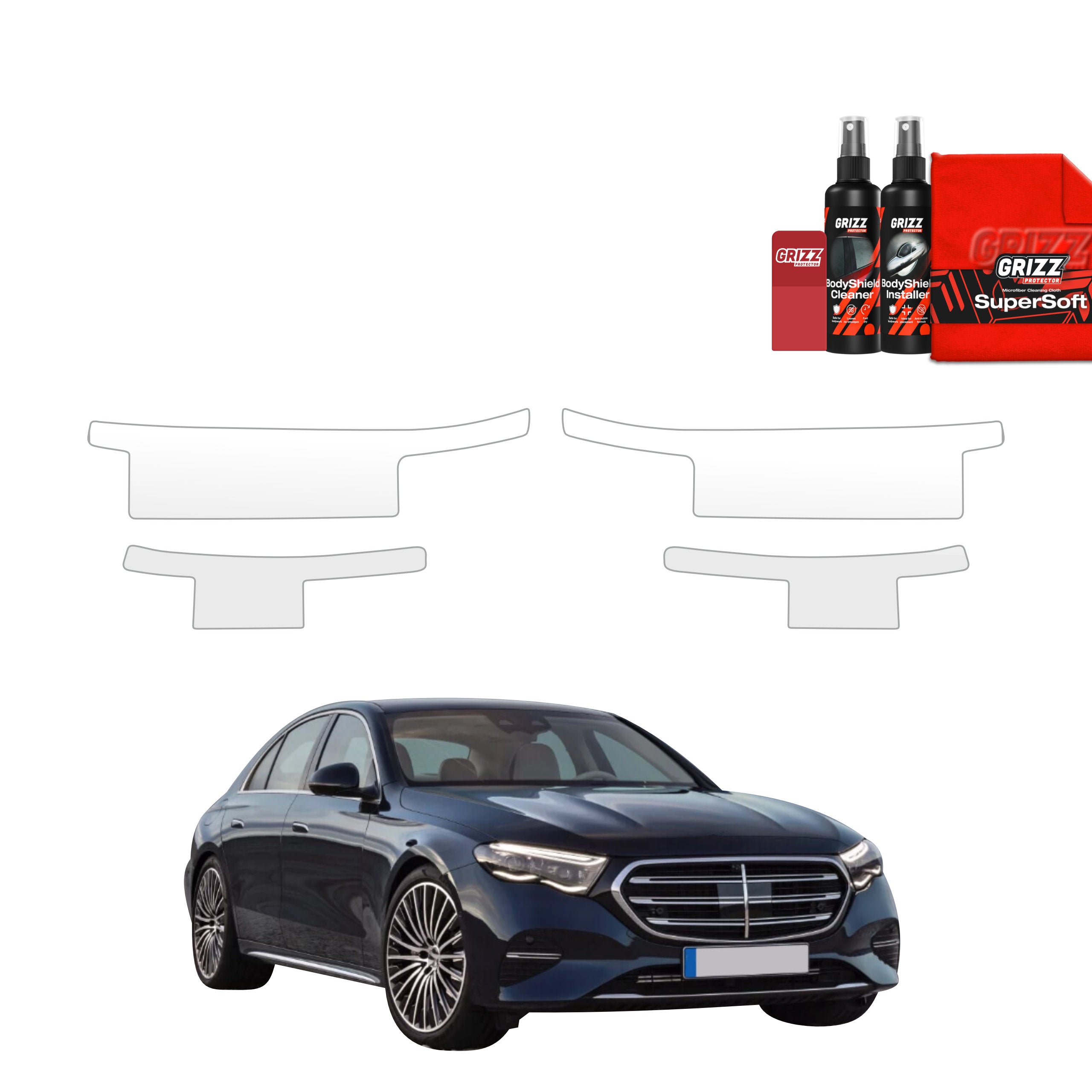 4in1 Schutzfolie Grizz Protector für Schweller - Mercedes E Klasse (2016-2023)