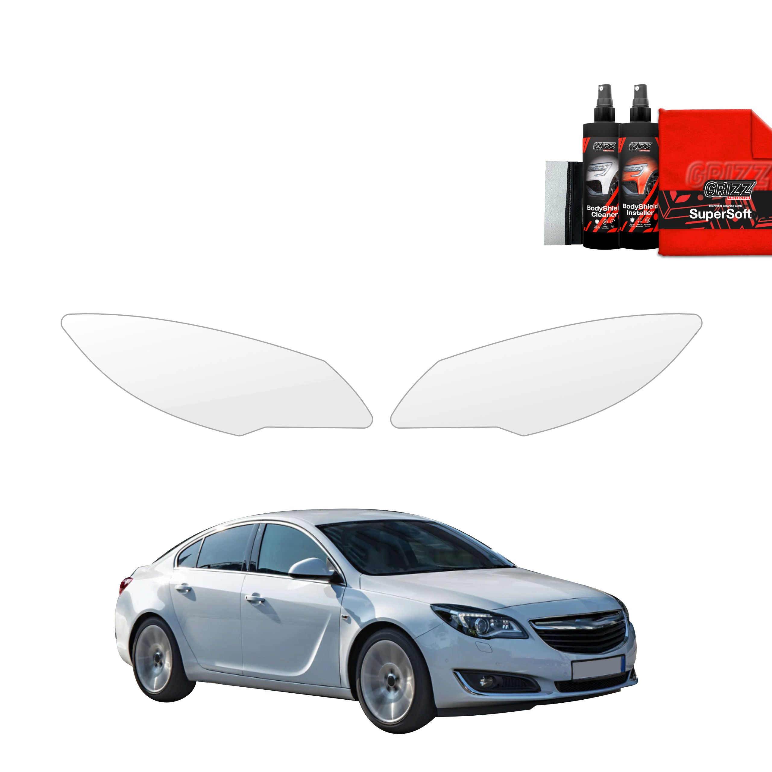2in1 Schutzfolie Grizz Protector für Scheinwerfer - Opel Insignia A Sedan Facelifting (2013-2017)