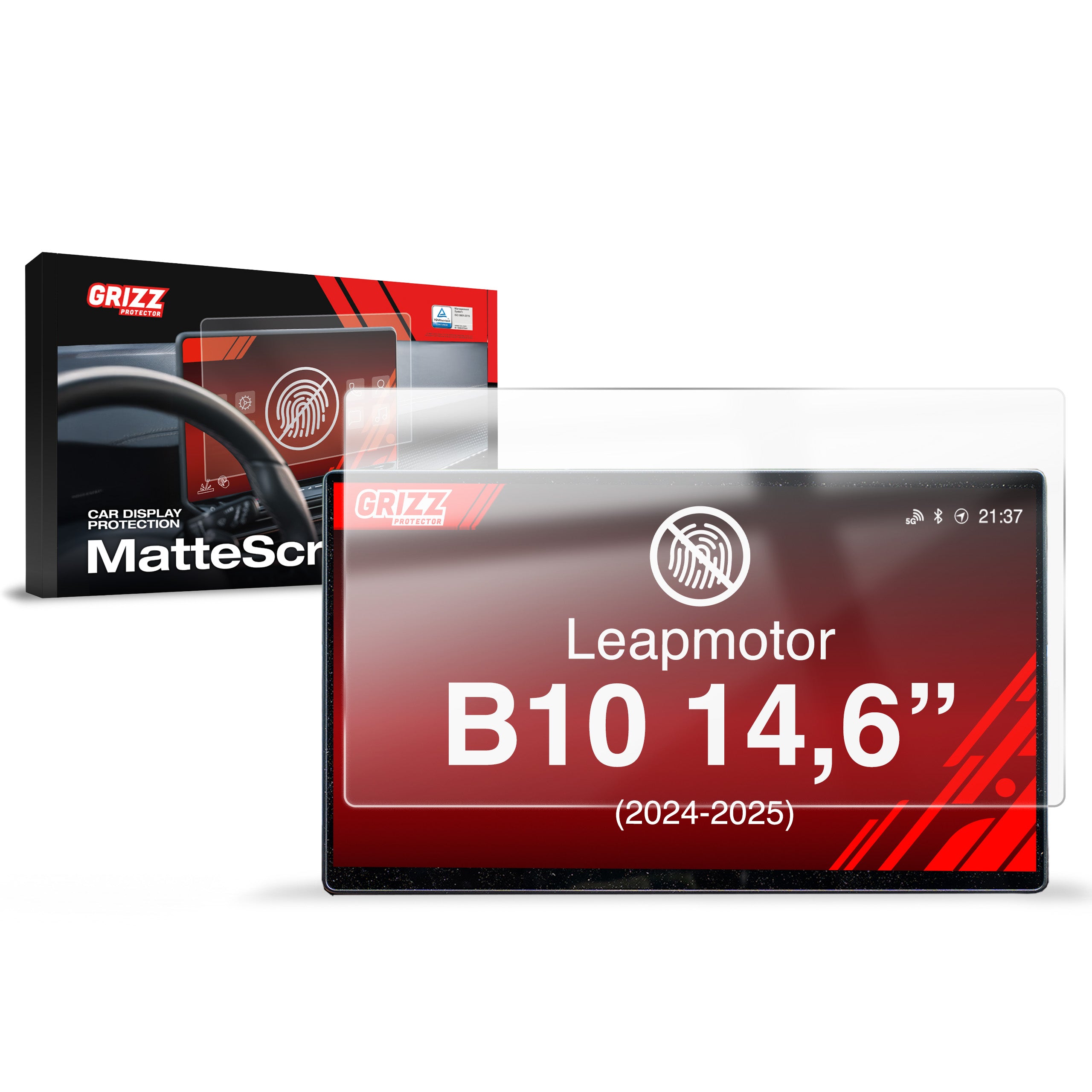 Matte Autodisplayfolie für Leapmotor B10 14,6" (2024-2026), Grizz Protector