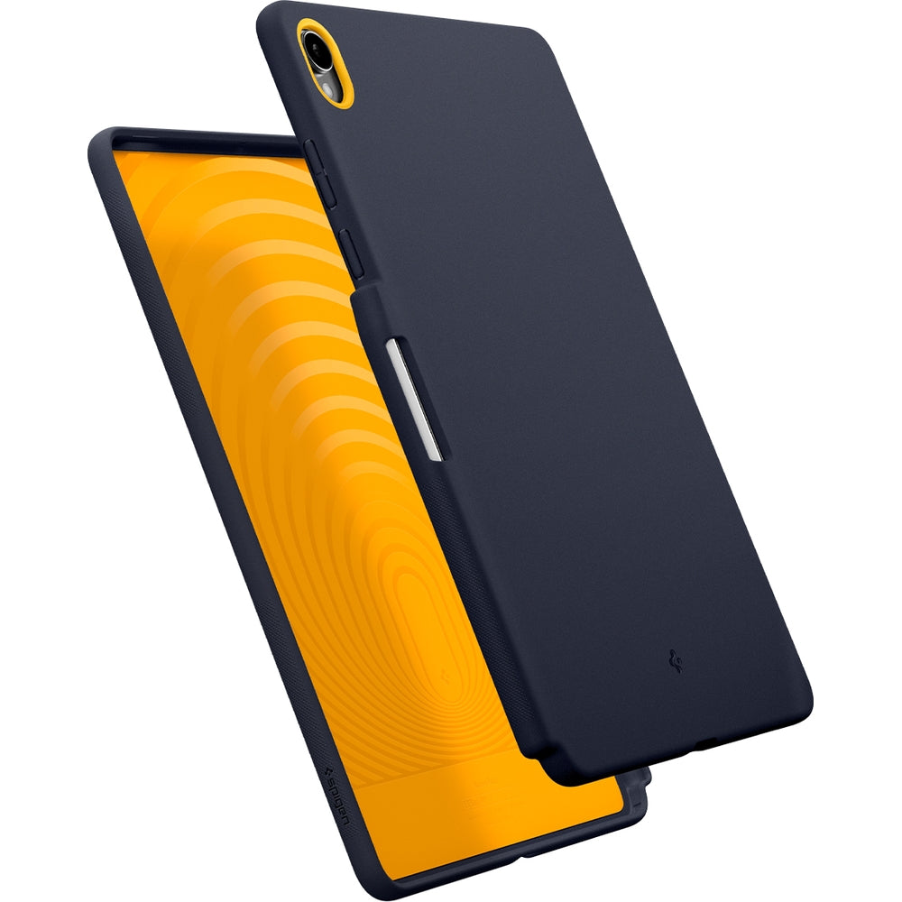 Hülle für Galaxy Tab S11, Spigen Nano Pop, Dunkelblau-Gelb