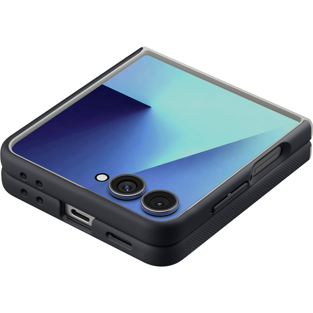 Handyhülle für Galaxy Z Flip7, Spigen Nano Pop Mag mit MagSafe, Schwarz-Grau
