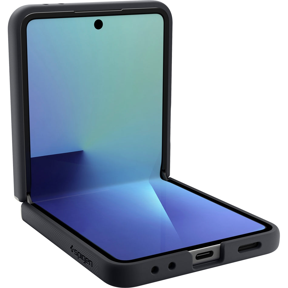 Handyhülle für Galaxy Z Flip7, Spigen Nano Pop Mag mit MagSafe, Schwarz-Grau