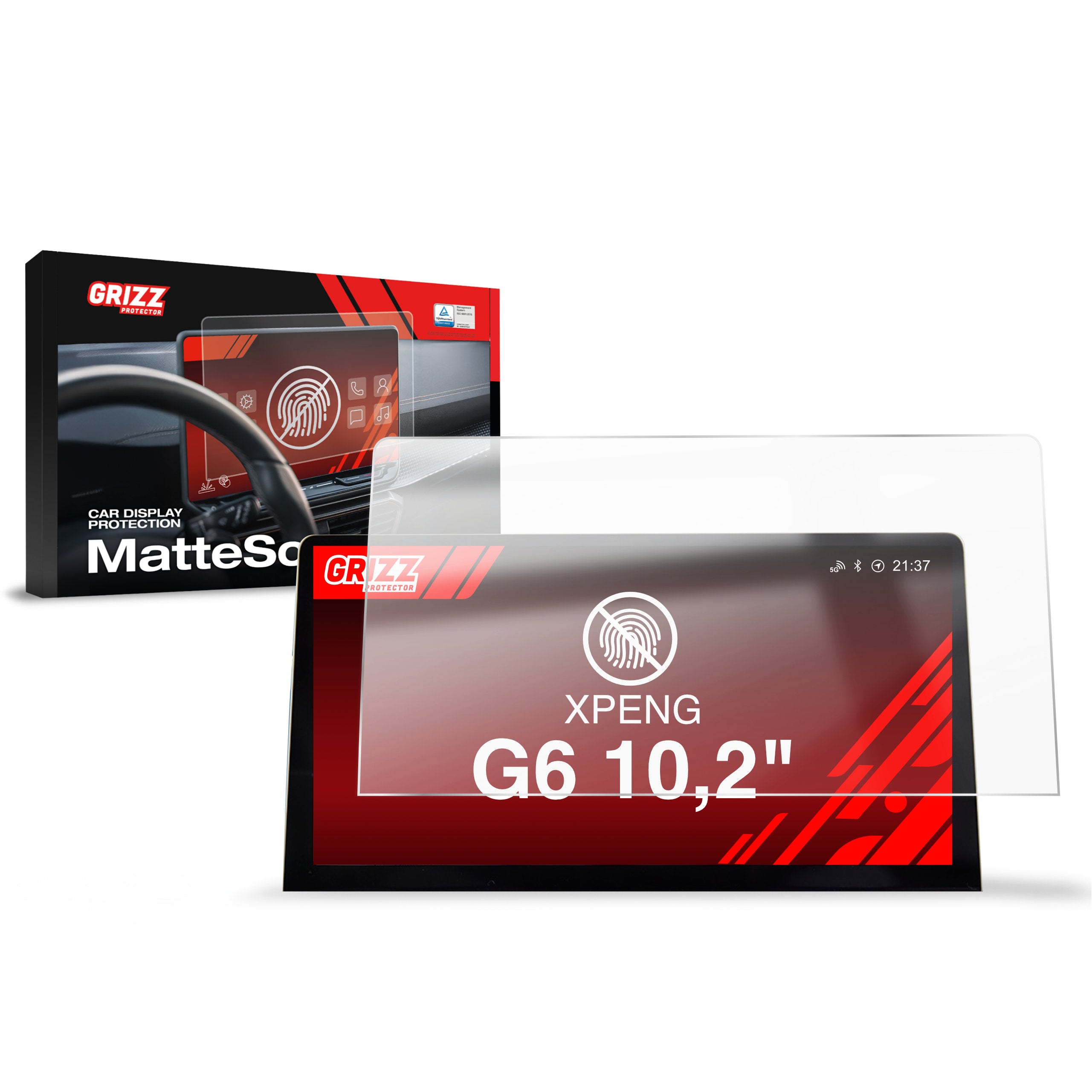 Matte Autodisplayfolie für XPENG G6 10,2" (2023-2024), Grizz Protector