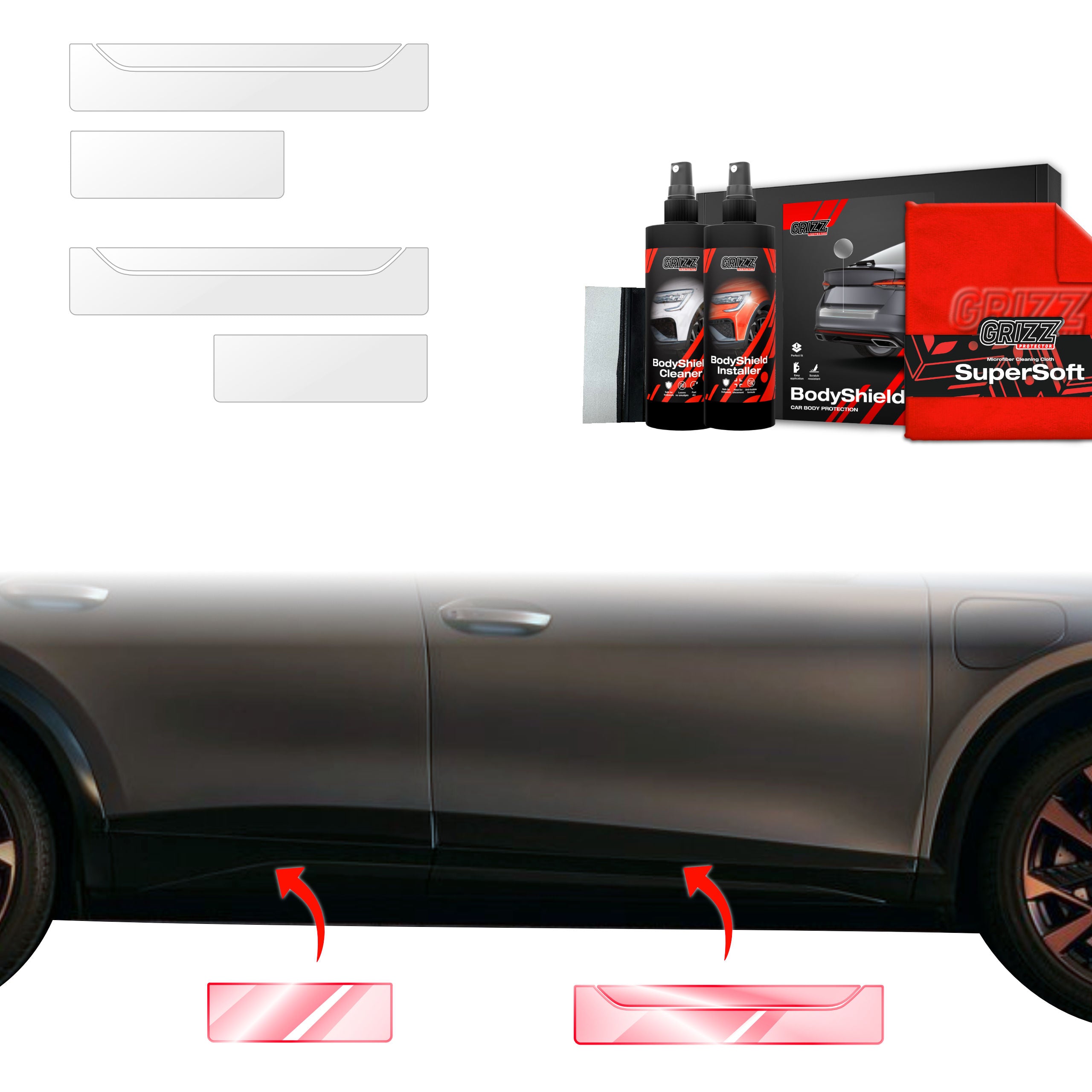 4in1 Schutzfolie Grizz Protector für Schweller - Cupra Formentor Facelift (2024-2026)