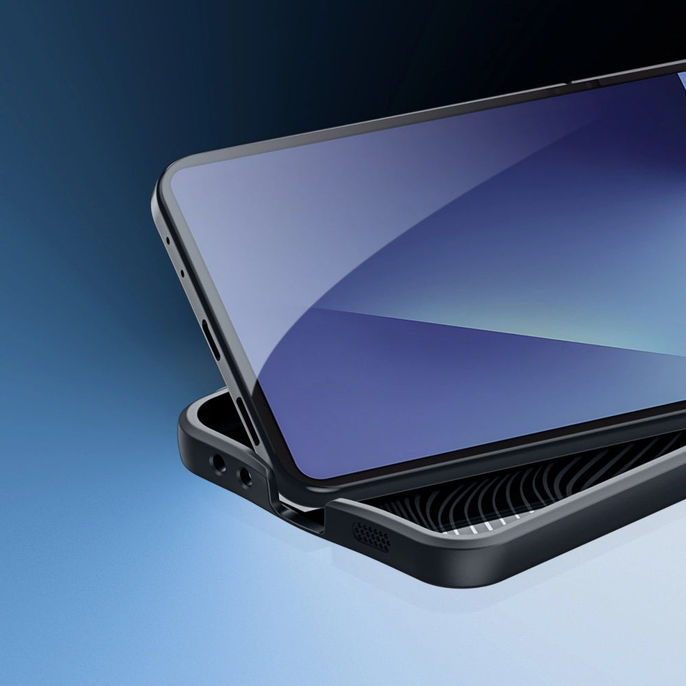 Handyhülle für Galaxy Z Flip7, Dux Ducis Aimo, Schwarz und Transparent