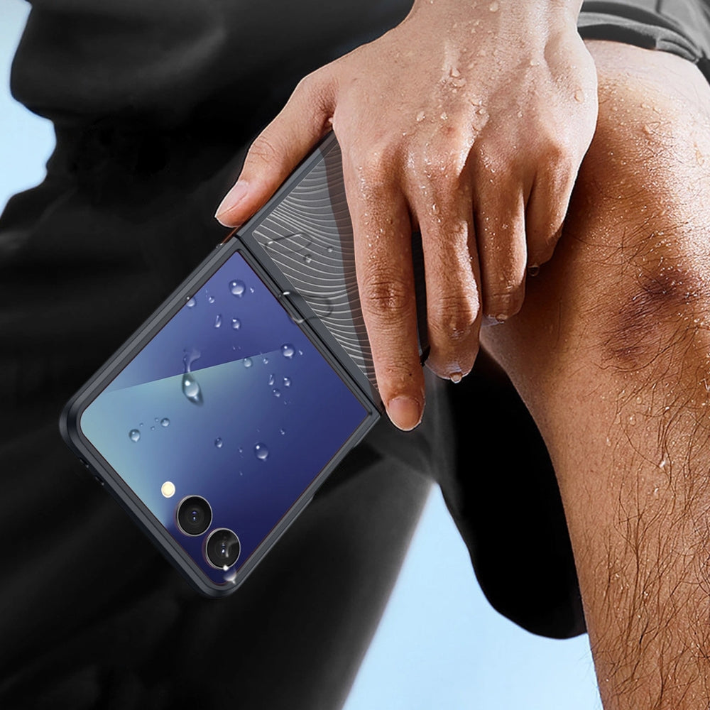 Handyhülle für Galaxy Z Flip7, Dux Ducis Aimo, Schwarz und Transparent