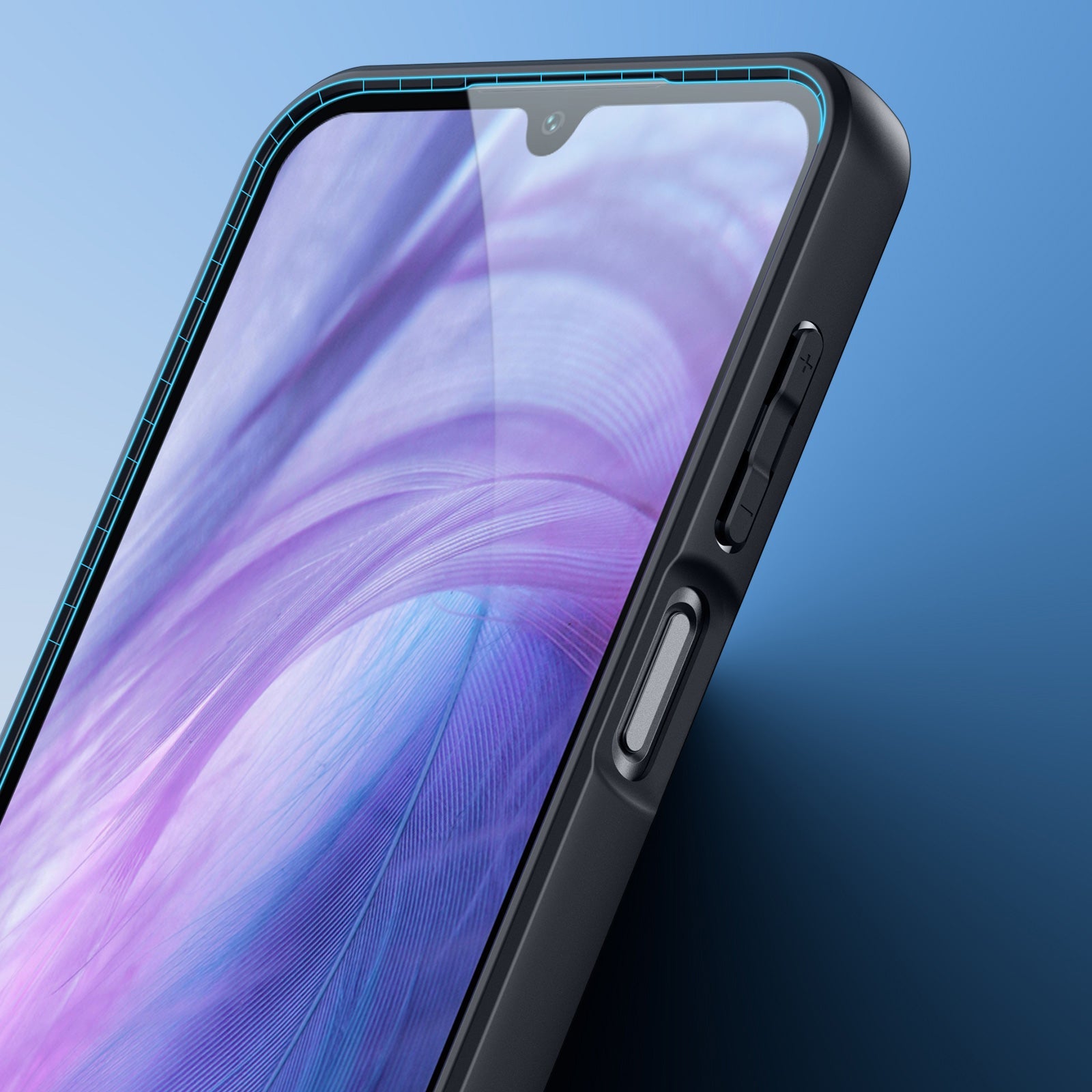 Handyhülle für Galaxy A16 5G / 4G, Dux Ducis Aimo, Transparent mit schwarzen Rahmen