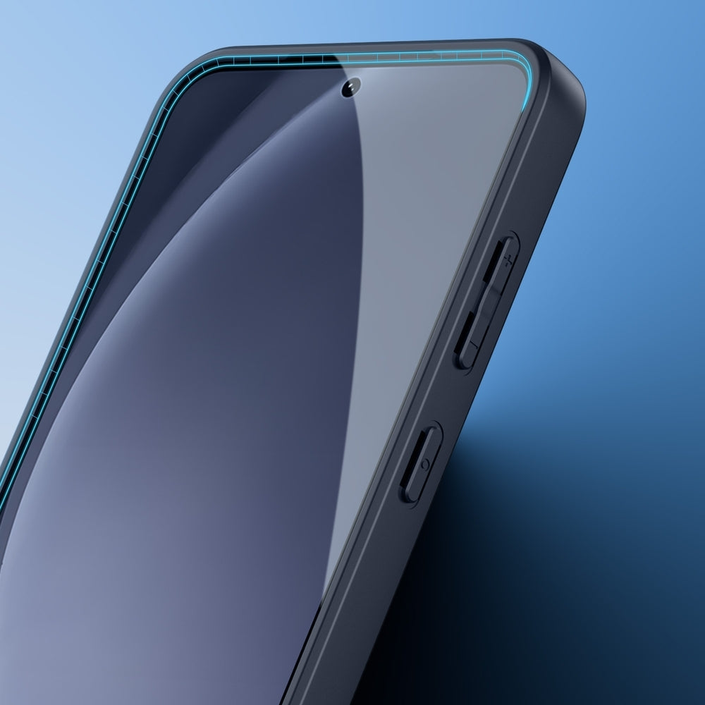 Handyhülle für Galaxy S25, Dux Ducis Aimo, Transparent mit schwarzen Rahmen