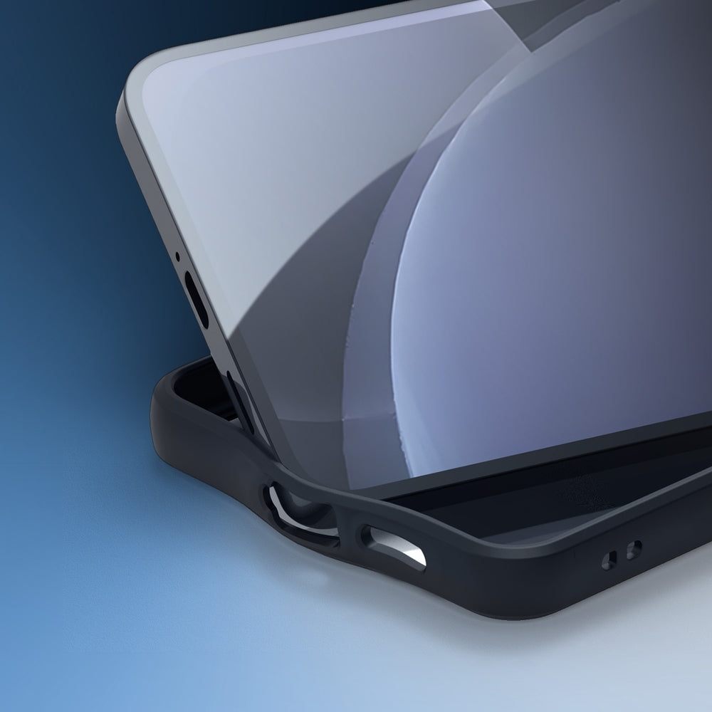 Handyhülle für Galaxy S25, Dux Ducis Aimo, Transparent mit schwarzen Rahmen
