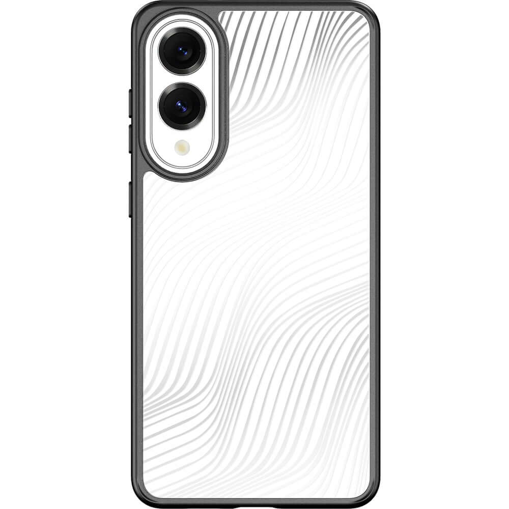 Handyhülle für Galaxy S25 Edge, Dux Ducis Aimo, Transparent mit Schwarzem Rahmen