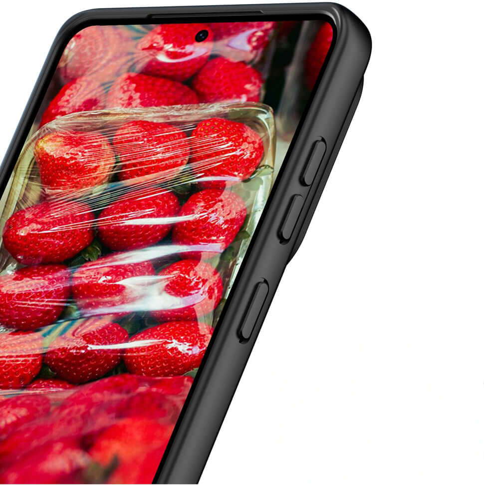 Handyhülle für Galaxy S25 Edge, Dux Ducis Aimo, Transparent mit Schwarzem Rahmen