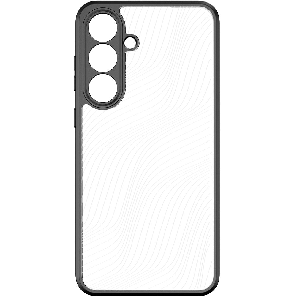 Handyhülle für Galaxy S25 FE, Dux Ducis AIMO, Transparent mit Schwarzen Rahmen