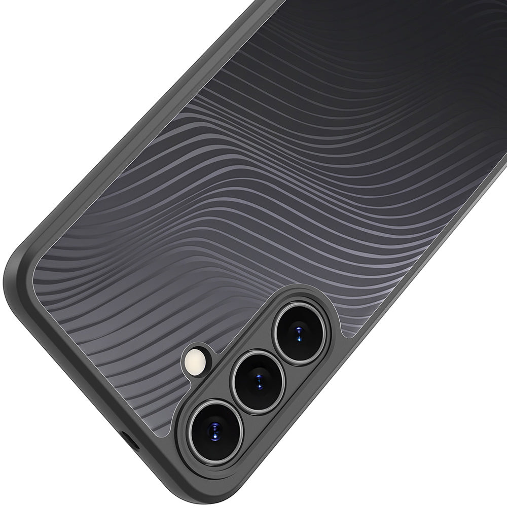 Handyhülle für Galaxy S25 FE, Dux Ducis AIMO, Transparent mit Schwarzen Rahmen