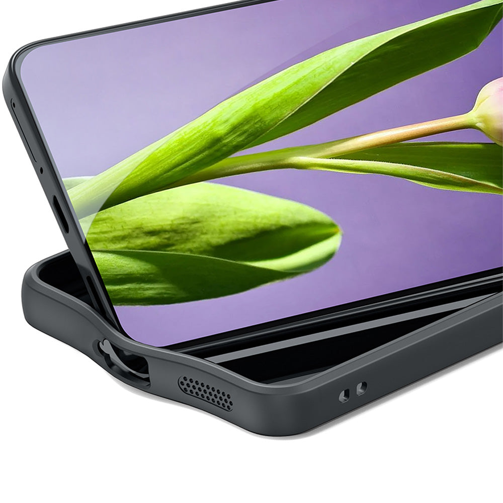 Handyhülle für Galaxy S25 FE, Dux Ducis AIMO, Transparent mit Schwarzen Rahmen