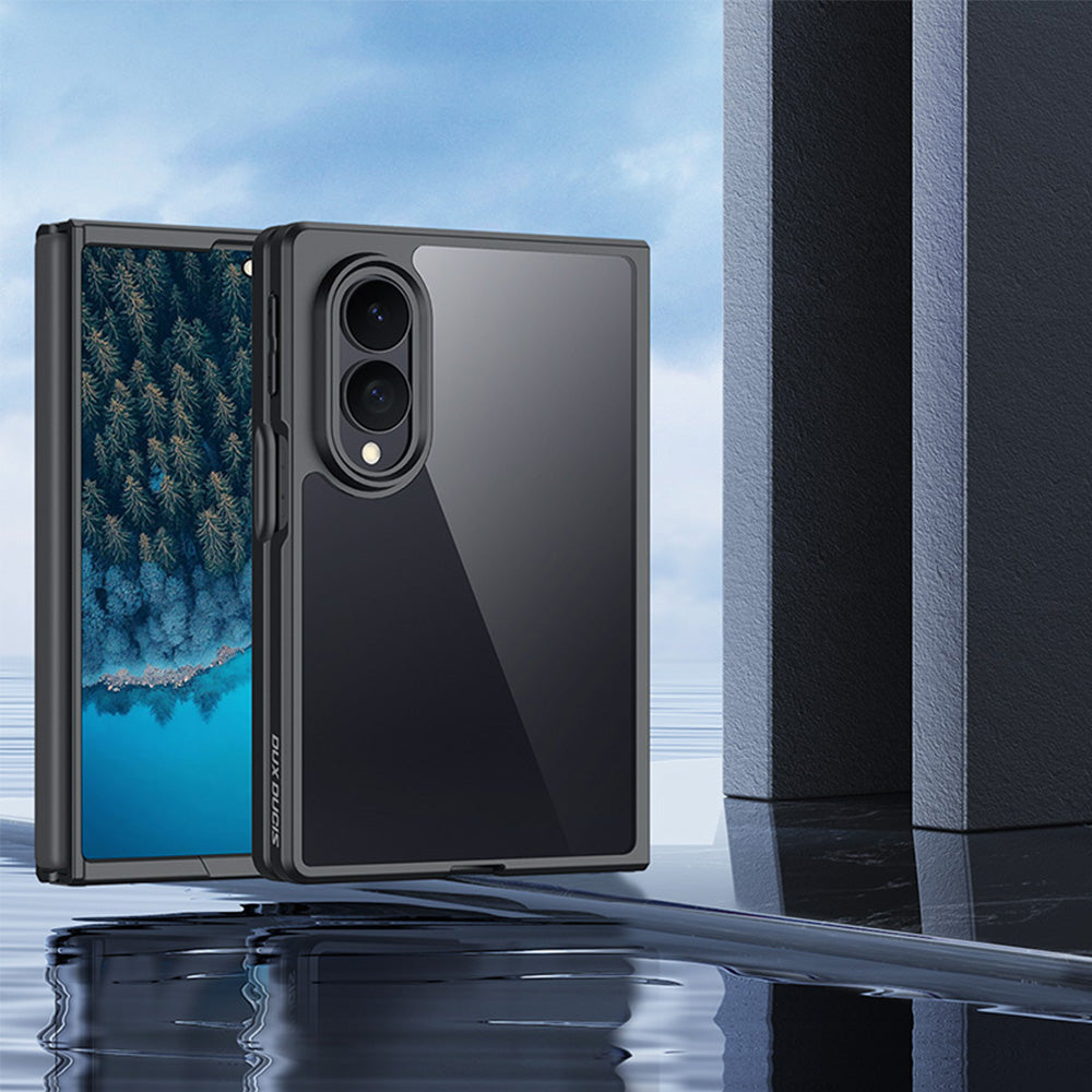 Handyhülle für Galaxy Z Fold8, Dux Ducis Aimo, Transparent mit Schwarzen Rahmen