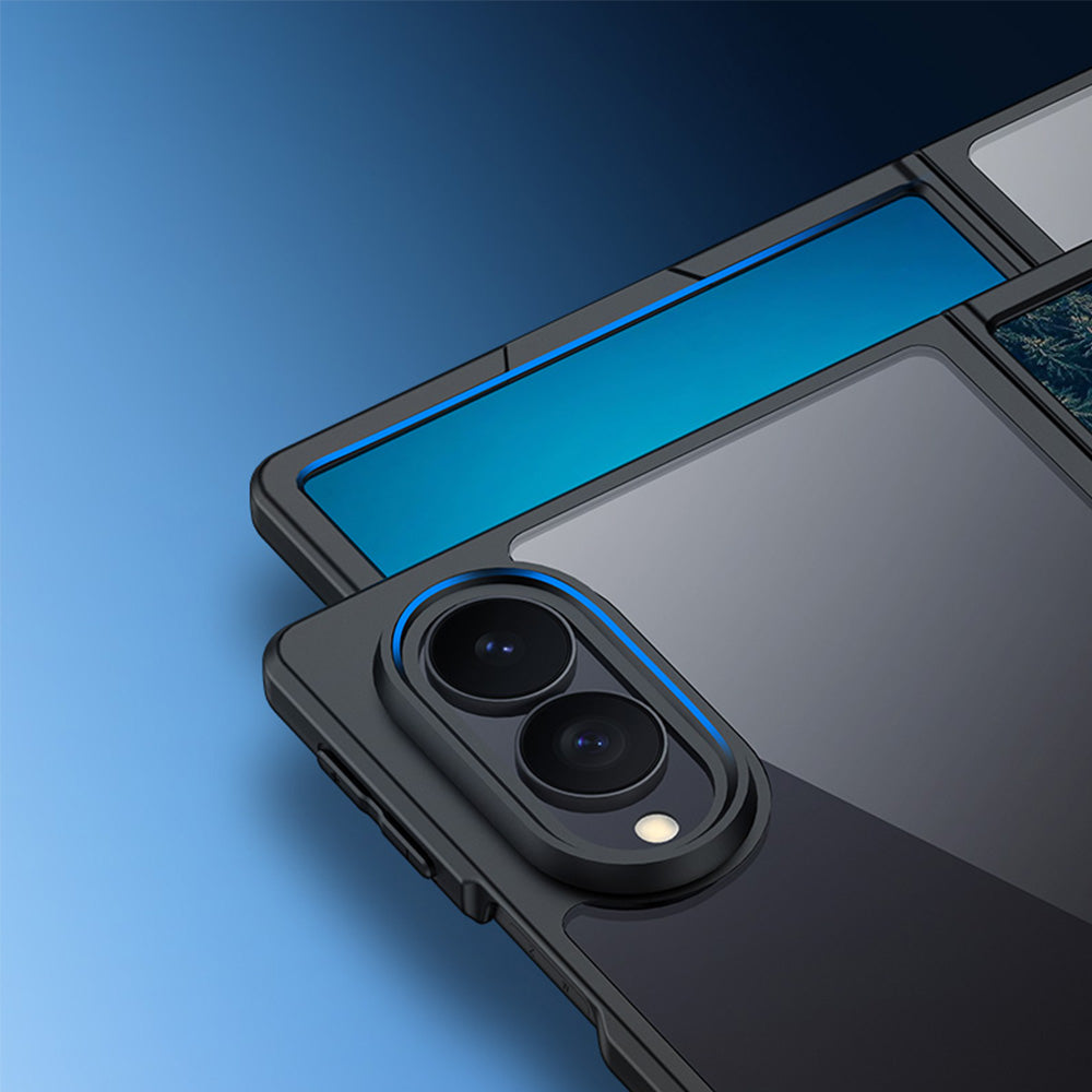 Handyhülle für Galaxy Z Fold8, Dux Ducis Aimo, Transparent mit Schwarzen Rahmen