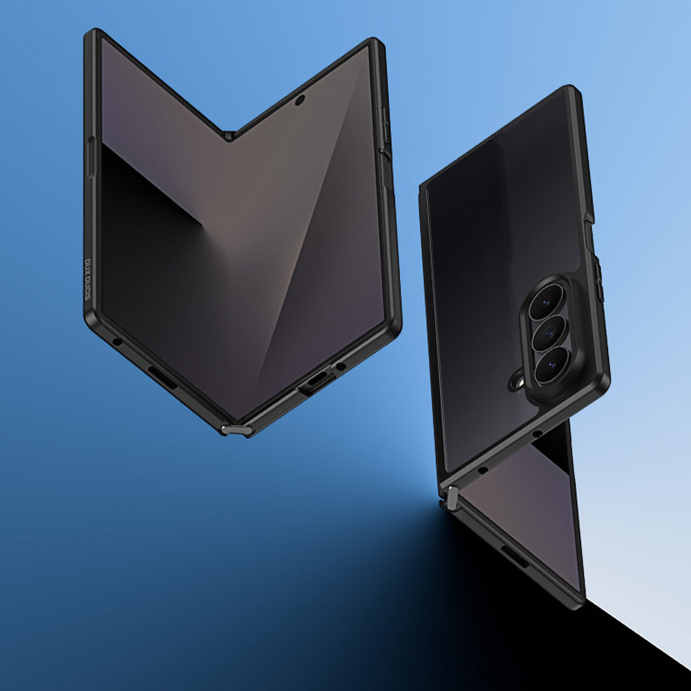 Handyhülle für Galaxy Z Fold8 Ultra, Dux Ducis Aimo, Transparent mit Schwarzen Rahmen