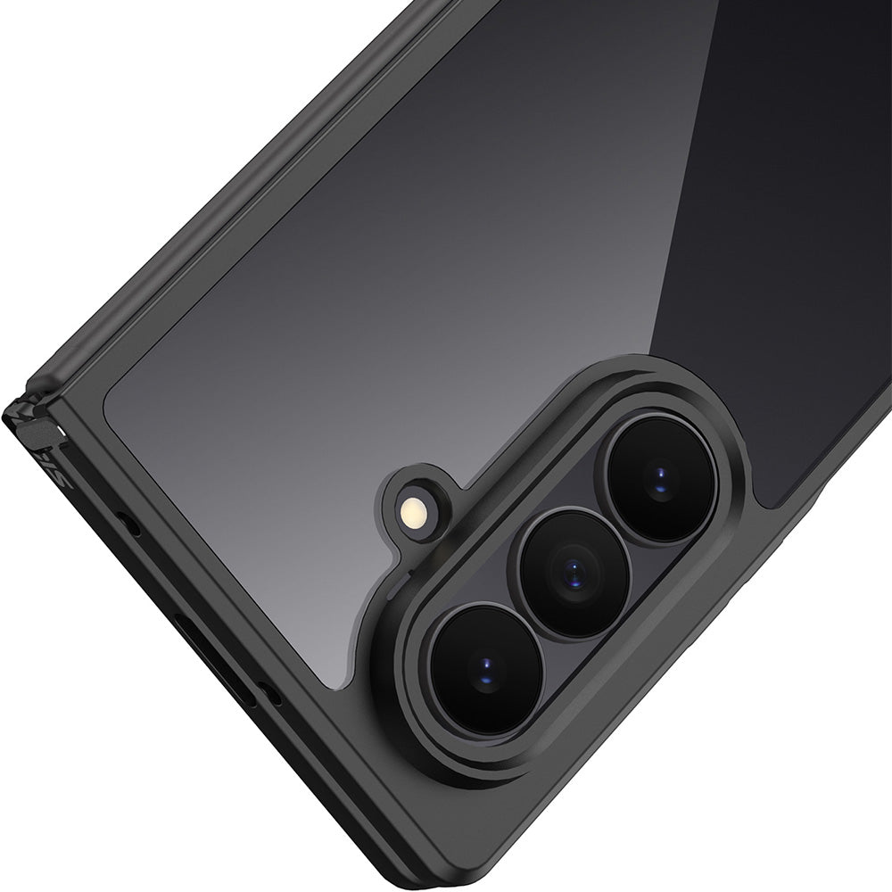 Handyhülle für Galaxy Z Fold8 Ultra, Dux Ducis Aimo, Transparent mit Schwarzen Rahmen